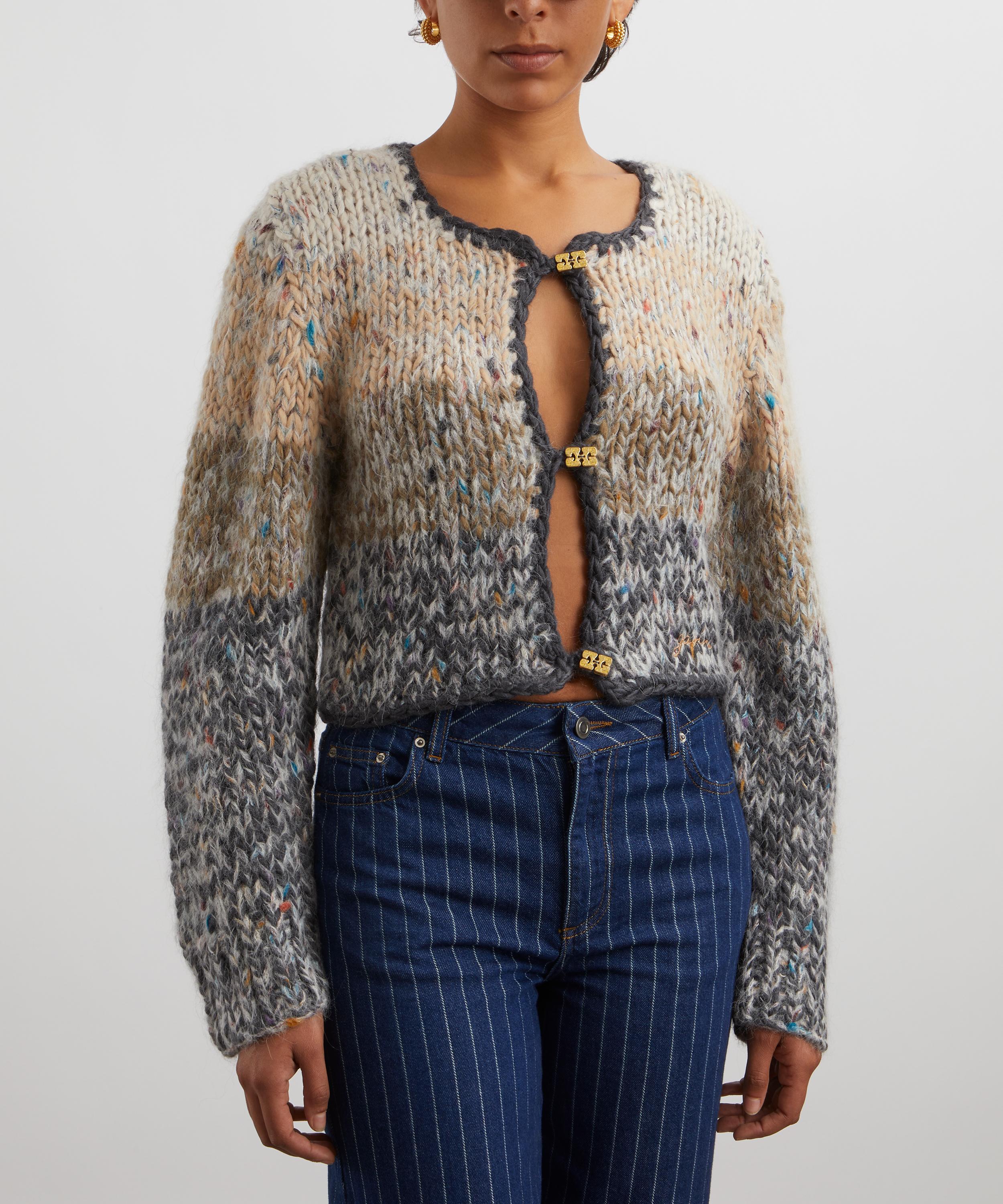 Ganni - Hand-Knit Crop Cardigan image number 2