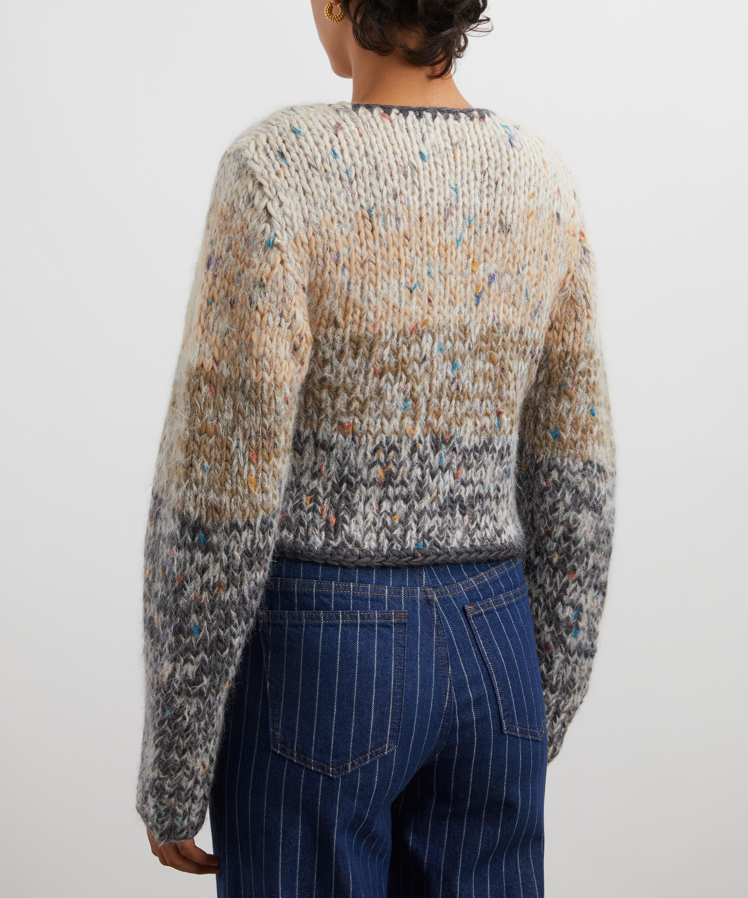 Ganni - Hand-Knit Crop Cardigan image number 3