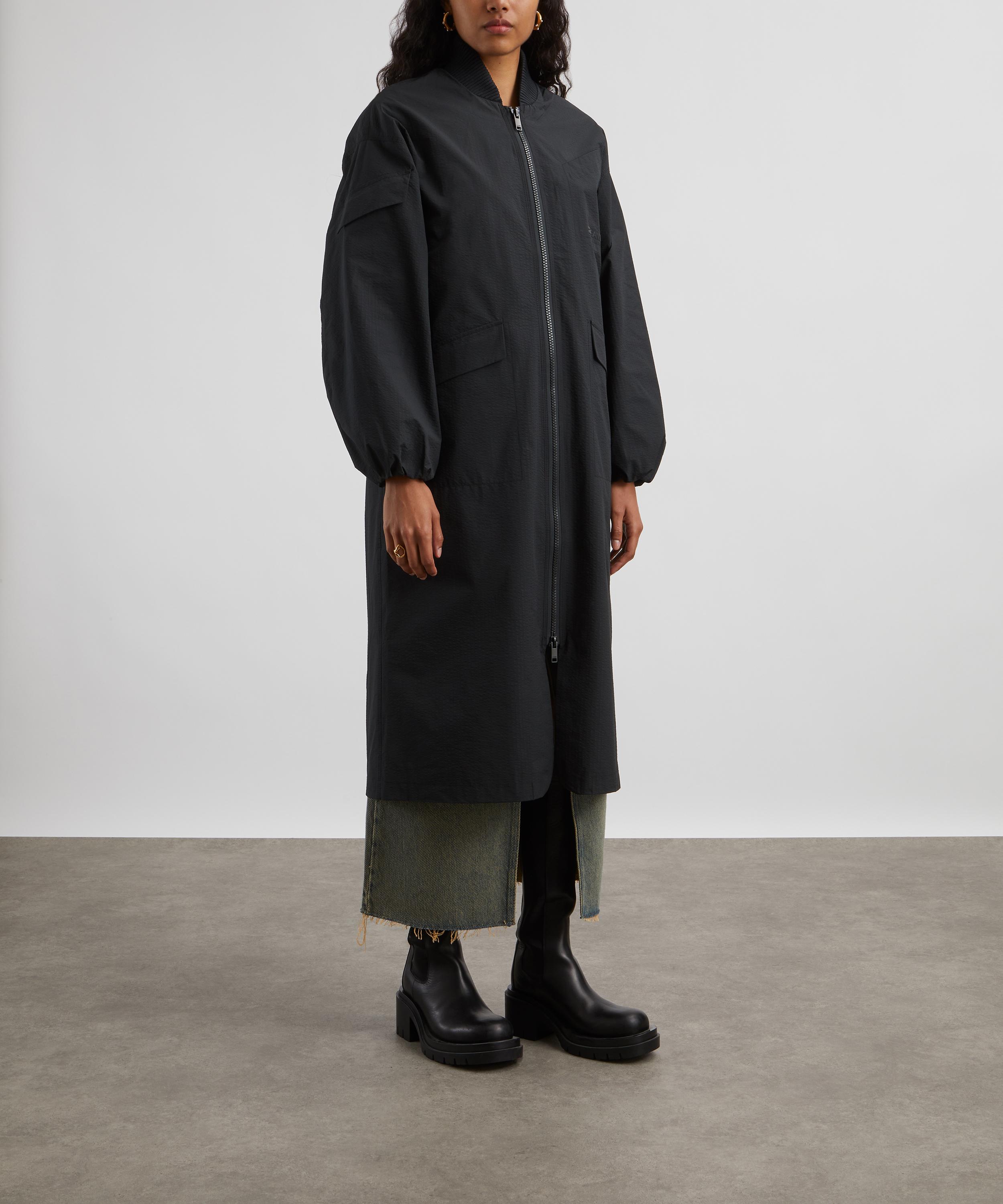 Ganni - Tech Seersucker Oversized Shell Coat image number 3