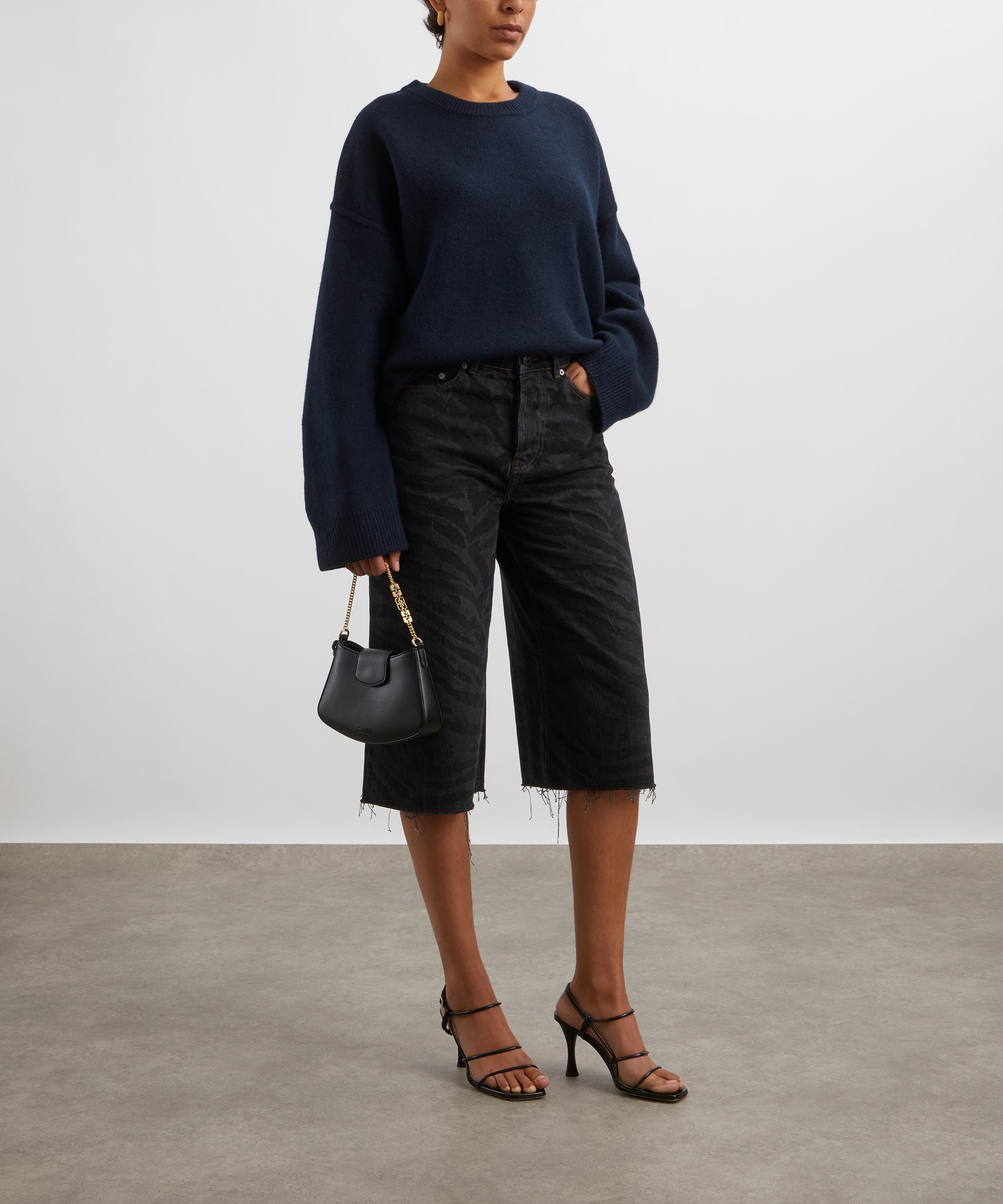 Ganni - Dark Blue Wool Jumper image number 1