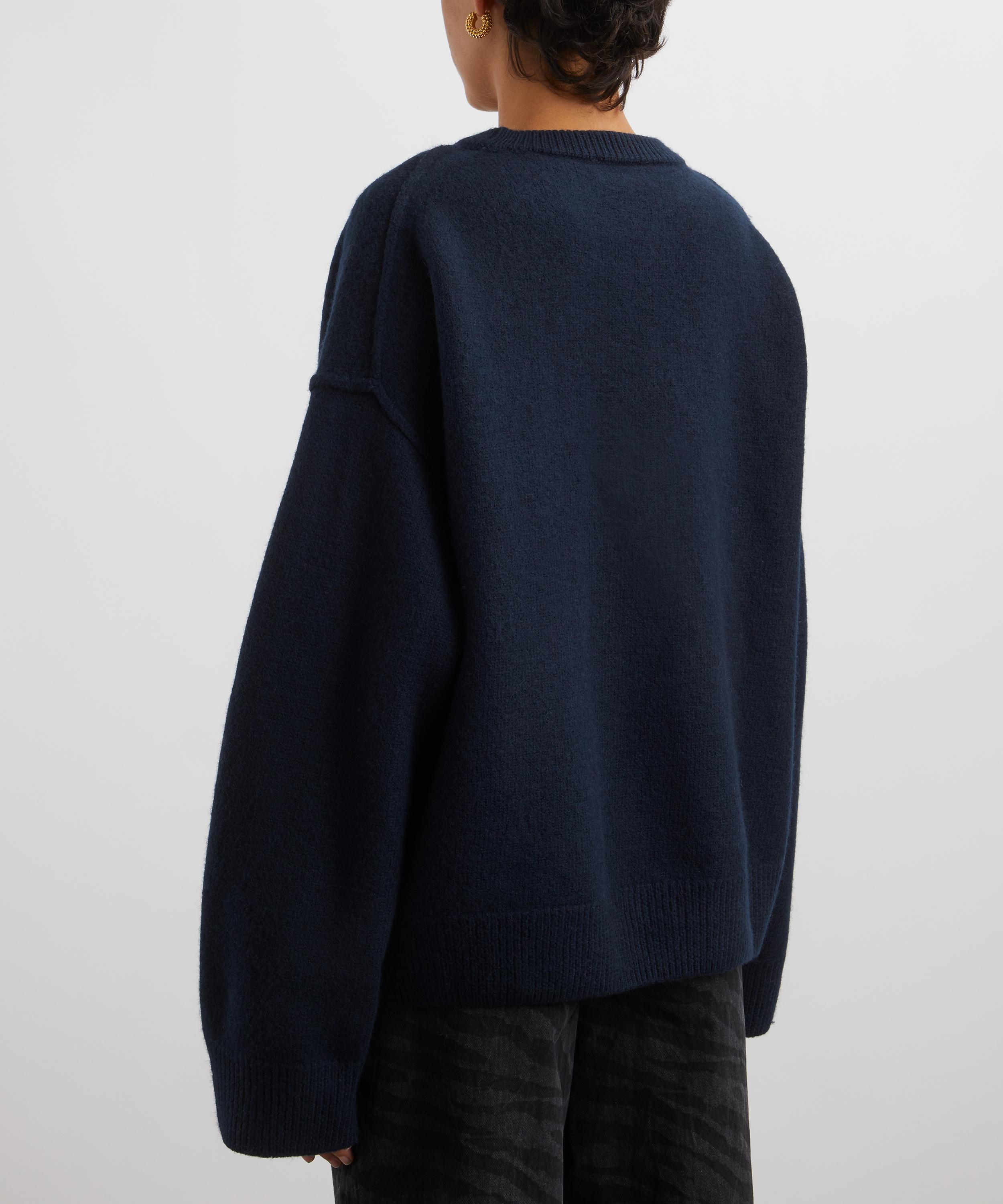 Ganni - Dark Blue Wool Jumper image number 3