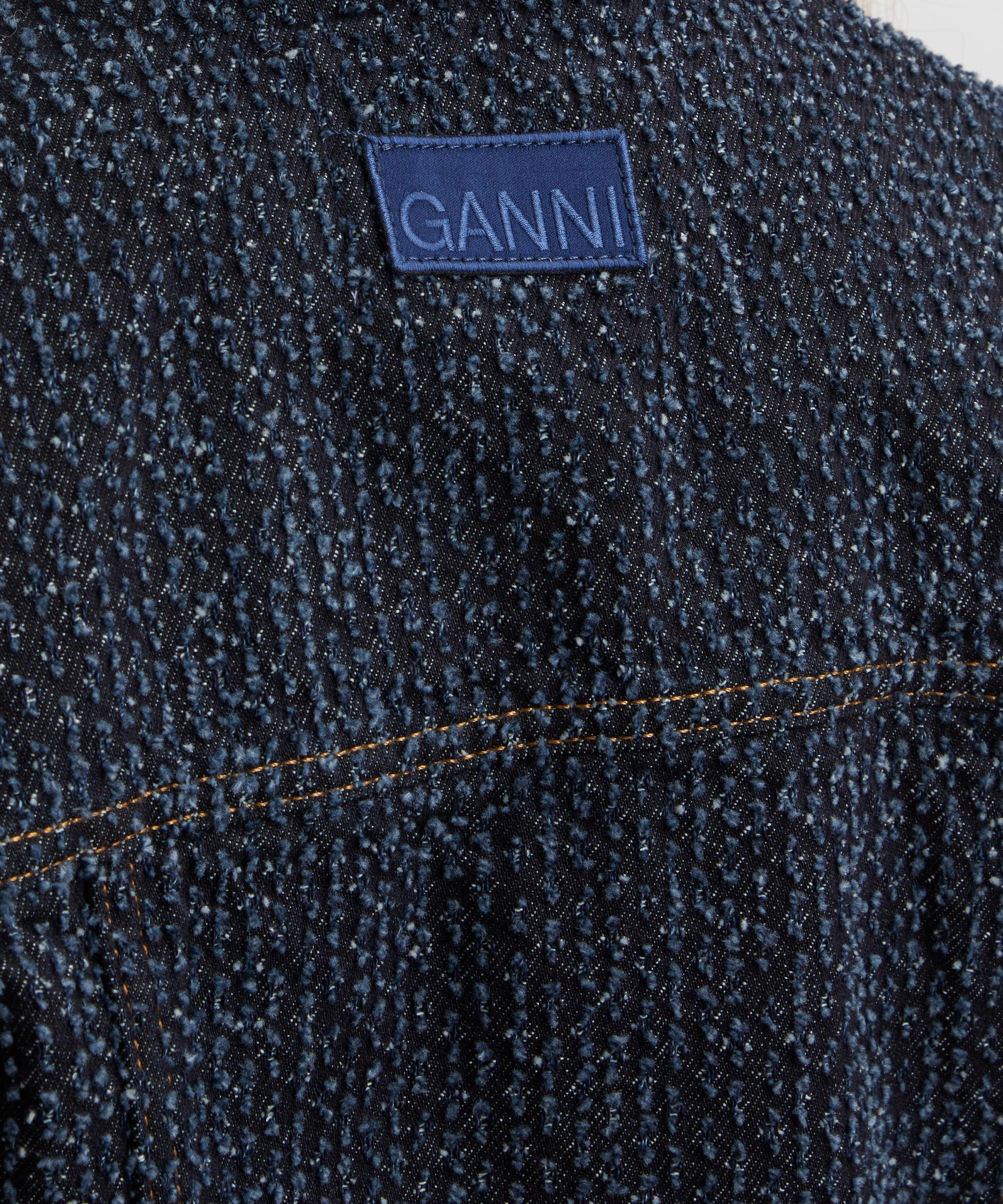 Ganni - Fluffy Denim Blazer image number 4