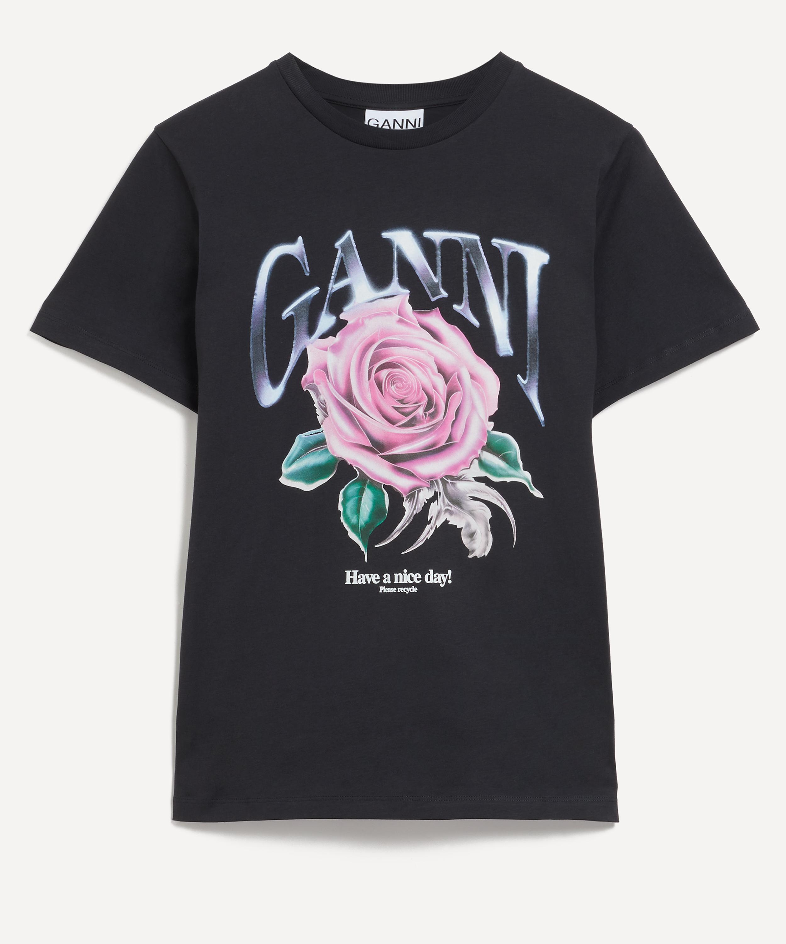 Ganni - Basic Jersey Rose Relaxed T-shirt image number 0
