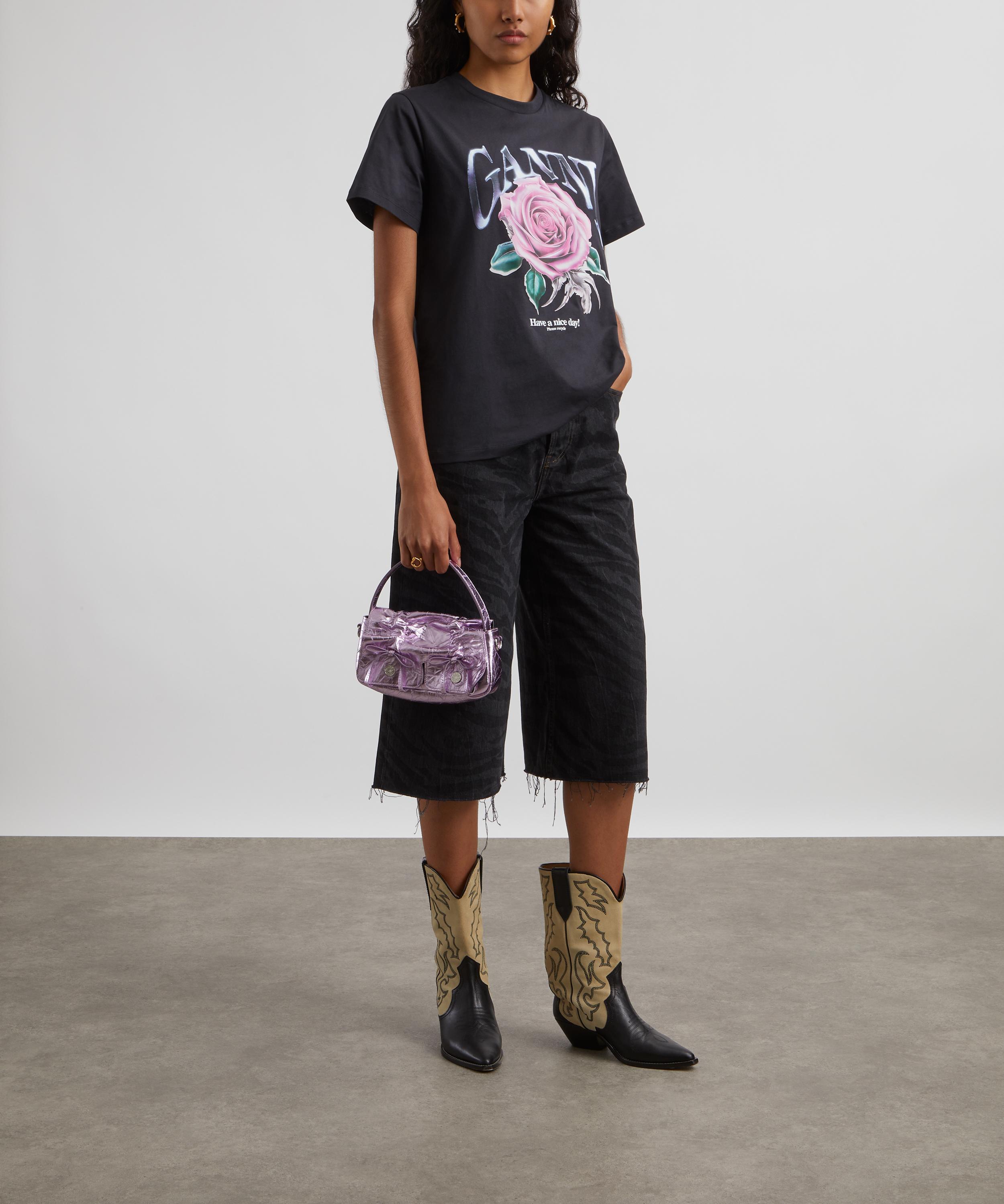 Ganni - Basic Jersey Rose Relaxed T-shirt image number 1
