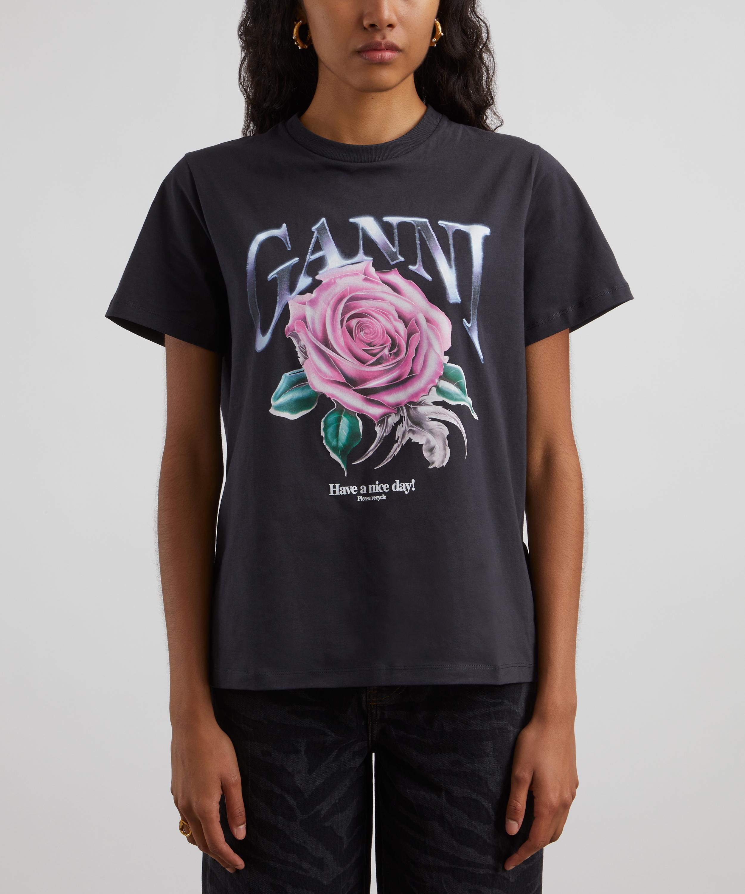 Ganni - Basic Jersey Rose Relaxed T-shirt image number 2