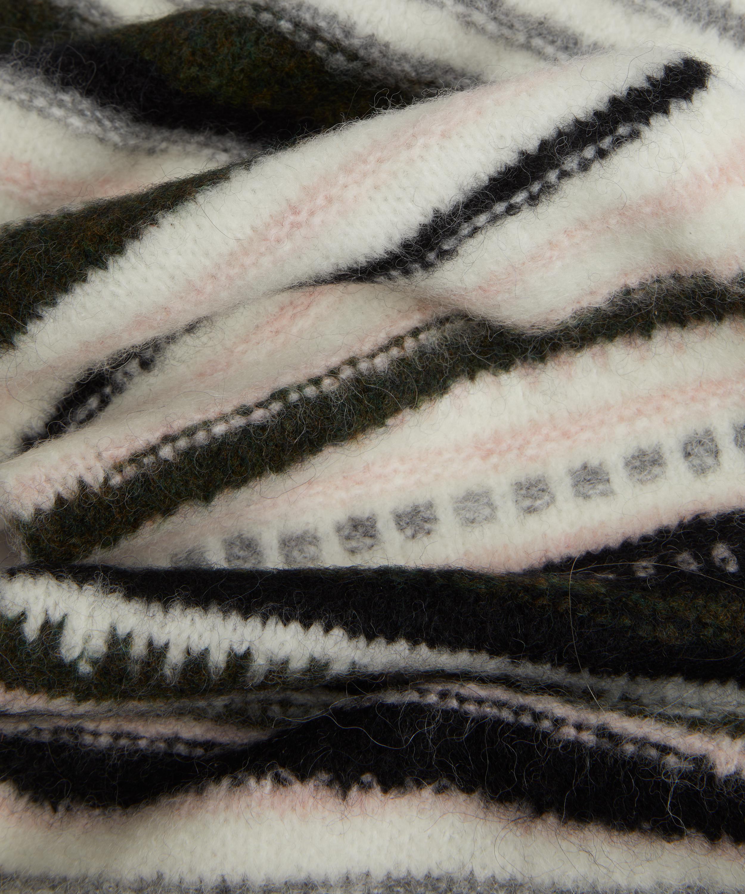 Ganni - Striped Wool Scarf image number 3