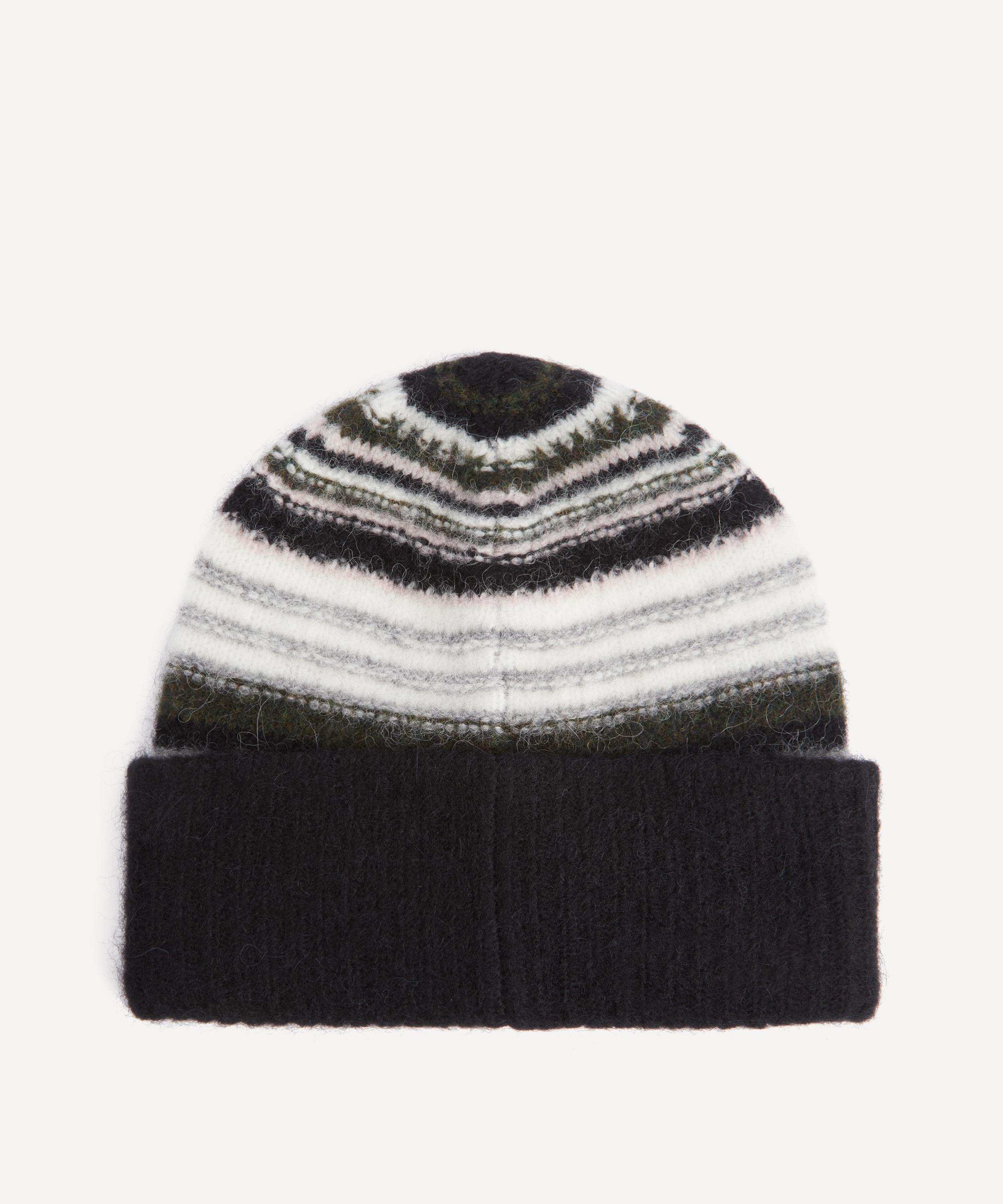 Ganni - Striped Wool Beanie image number 1