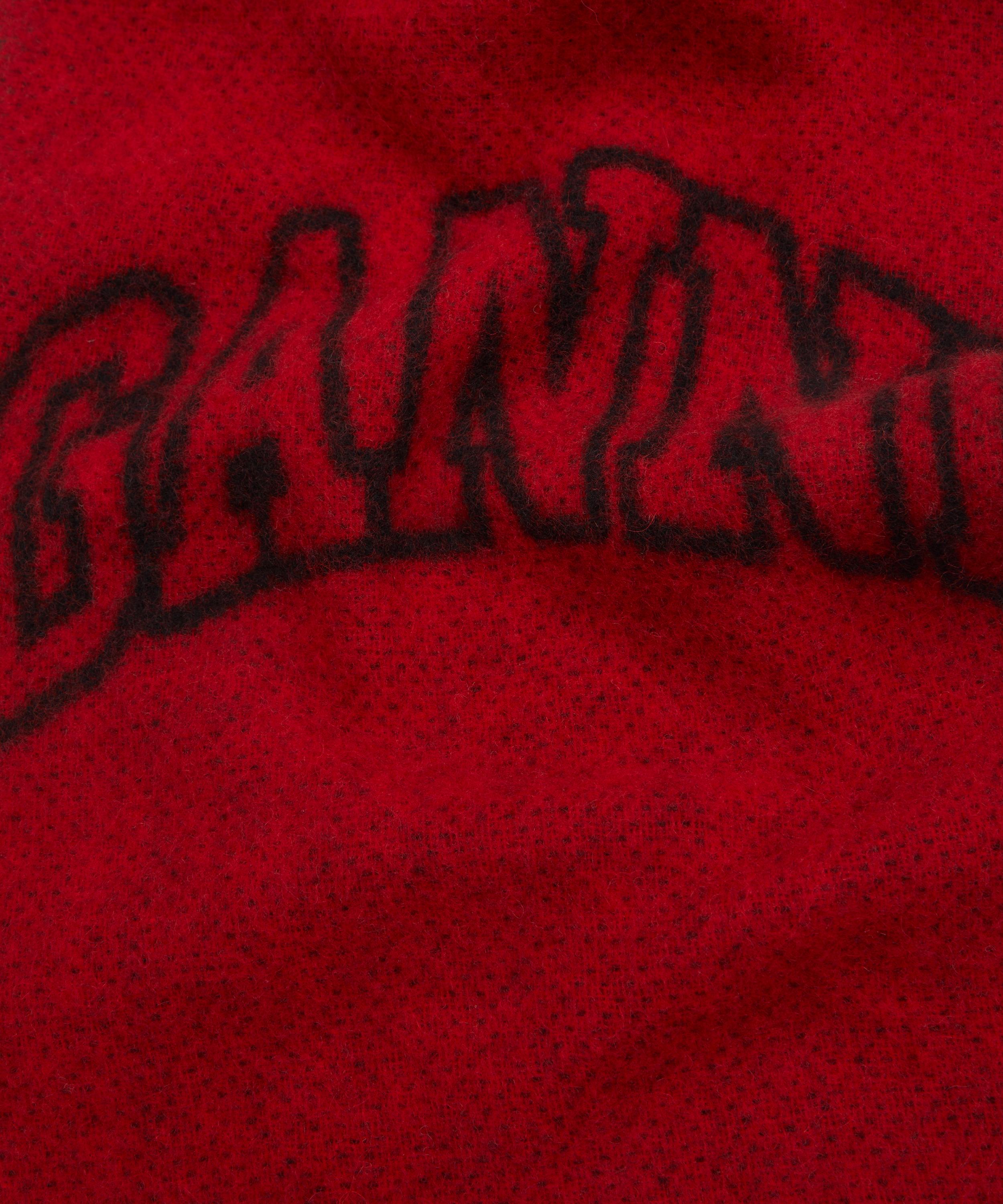 Ganni - Fringed Wool Scarf image number 3