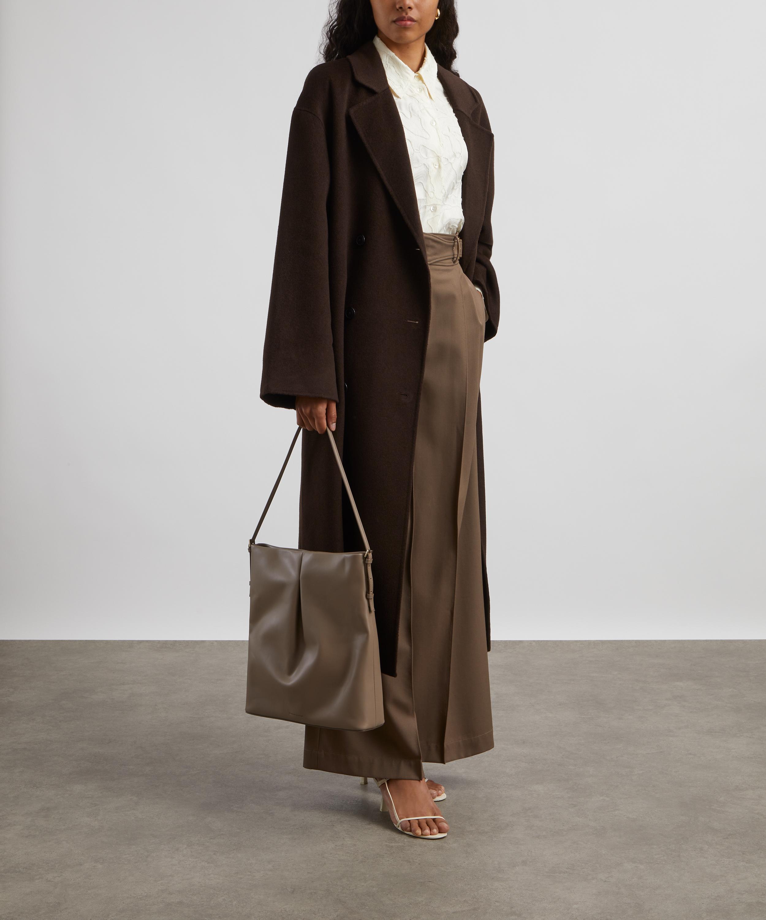 Loulou Studio - Borneo Choco Wool-Cashmere Coat image number 1