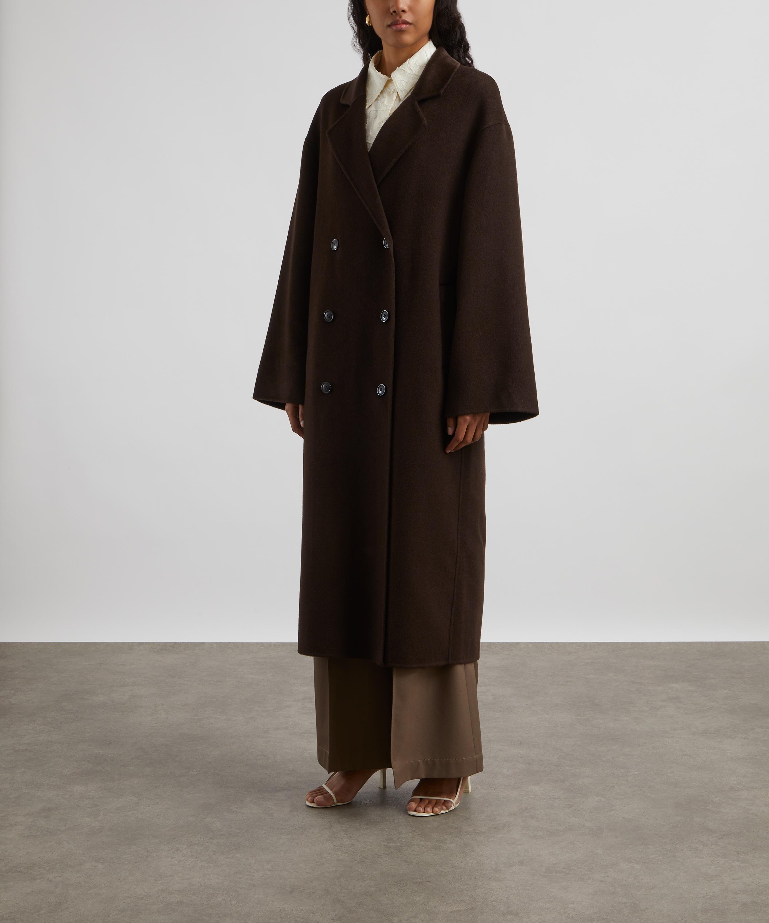 Loulou Studio - Borneo Choco Wool-Cashmere Coat image number 2