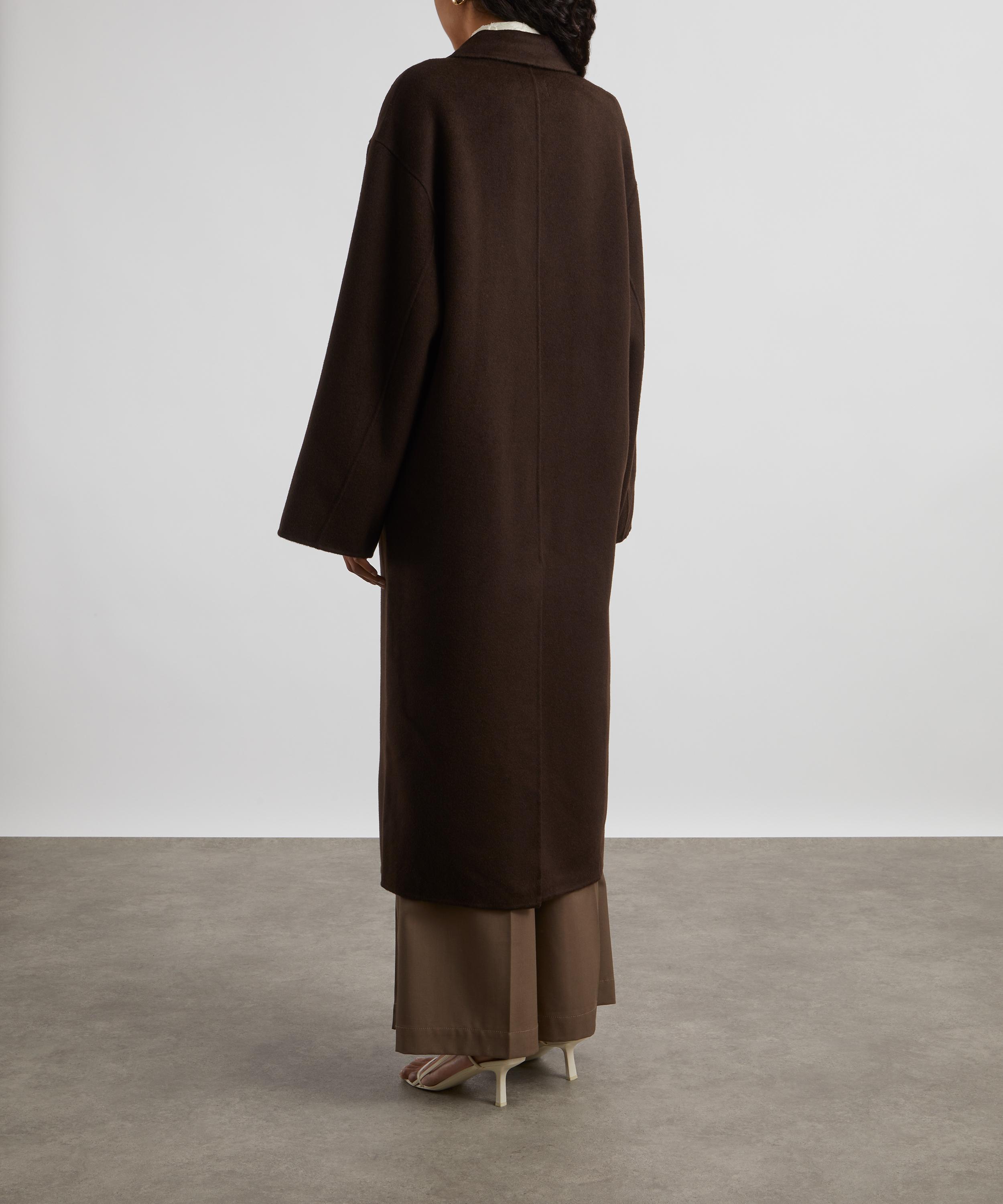 Loulou Studio - Borneo Choco Wool-Cashmere Coat image number 3