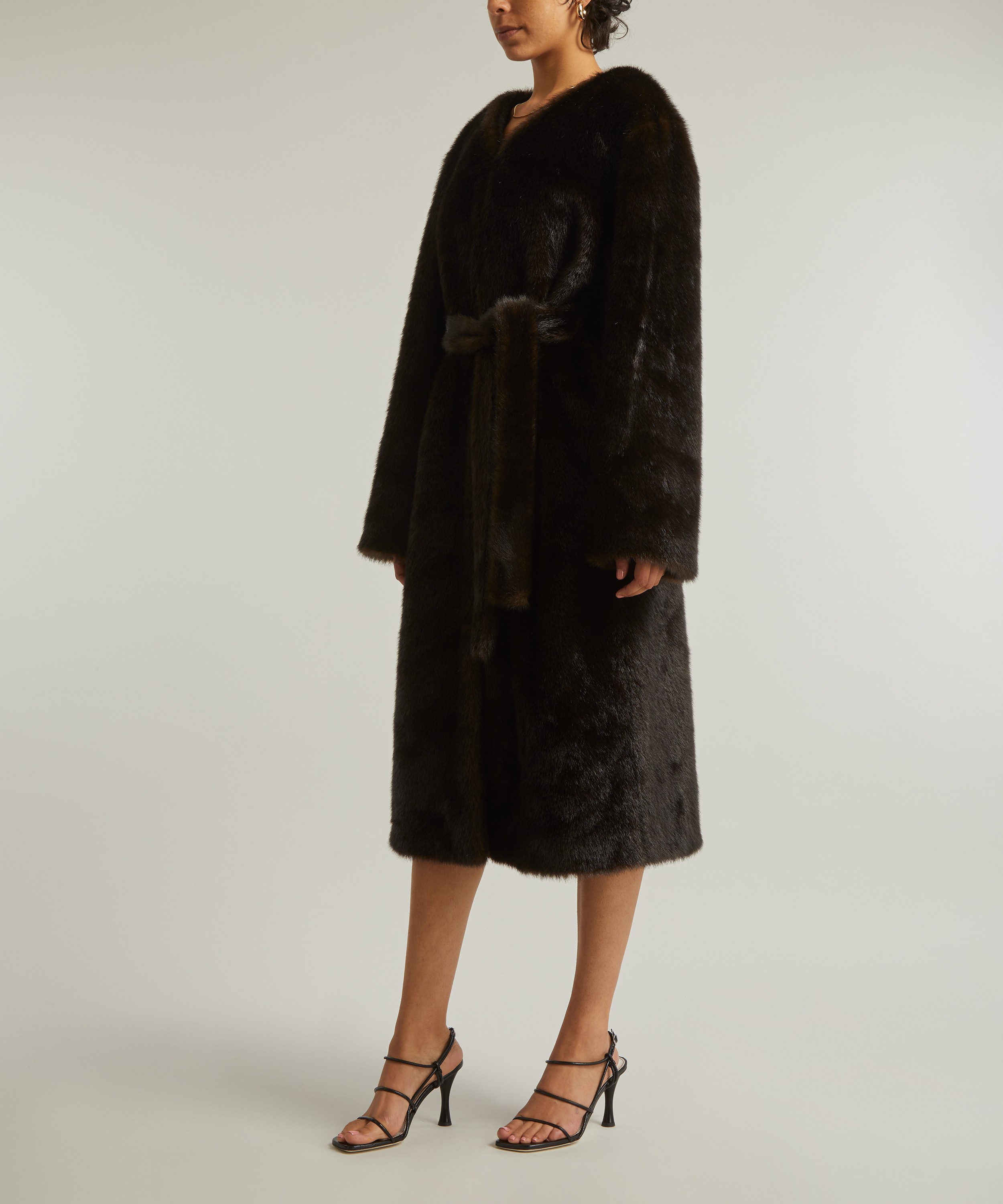 Loulou Studio - Aritao Grizzly Fur Coat image number 2