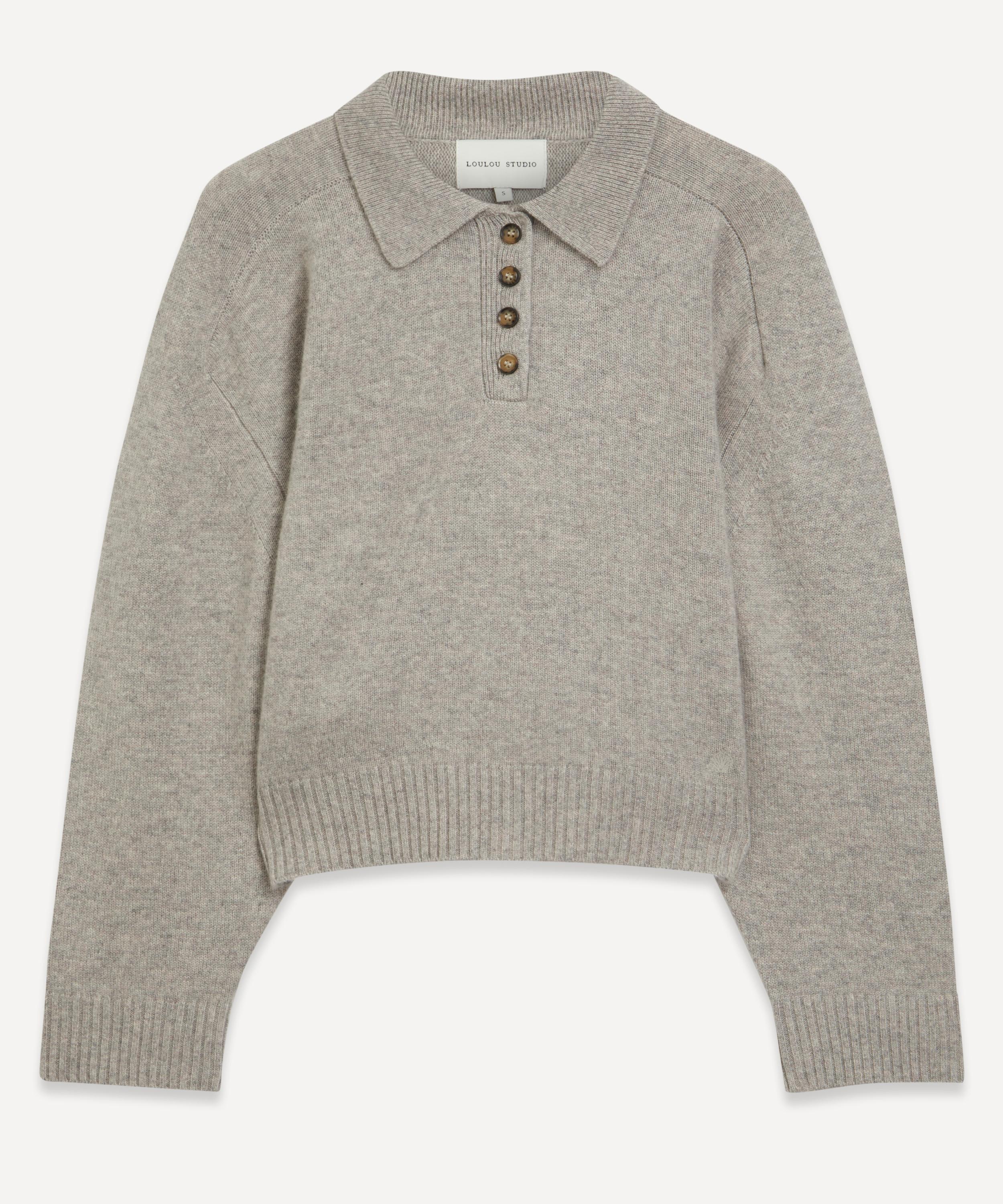 Loulou Studio - Homere Cashmere Polo Jumper image number 0