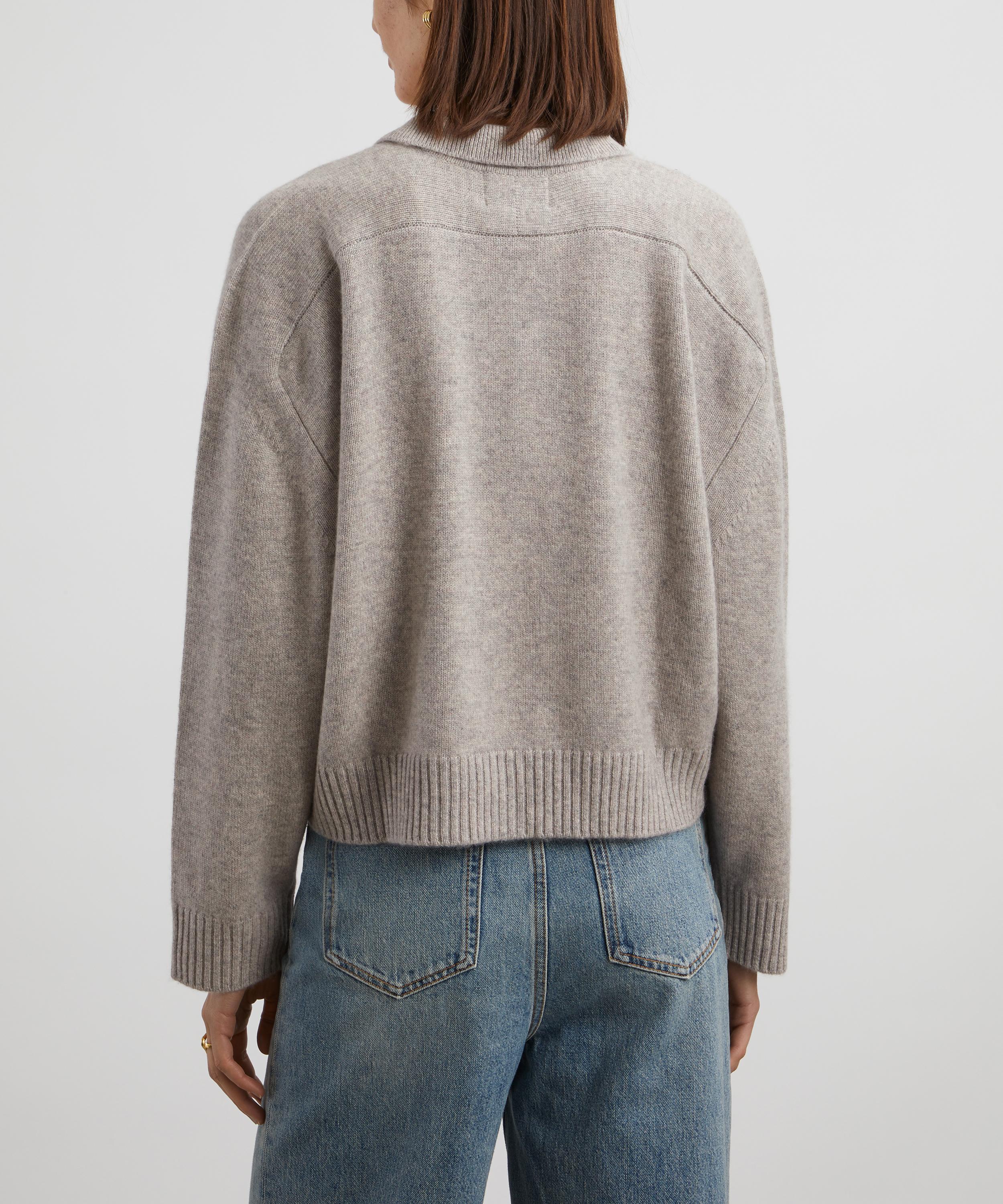 Loulou Studio - Homere Cashmere Polo Jumper image number 3