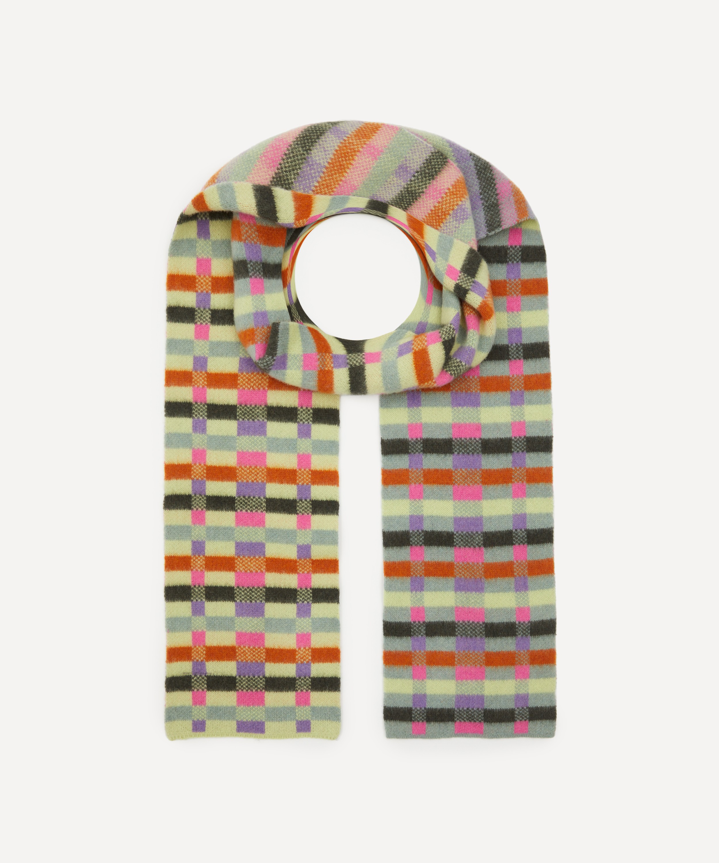 Quinton Chadwick - Brushed Wool Intarsia Scarf image number 0