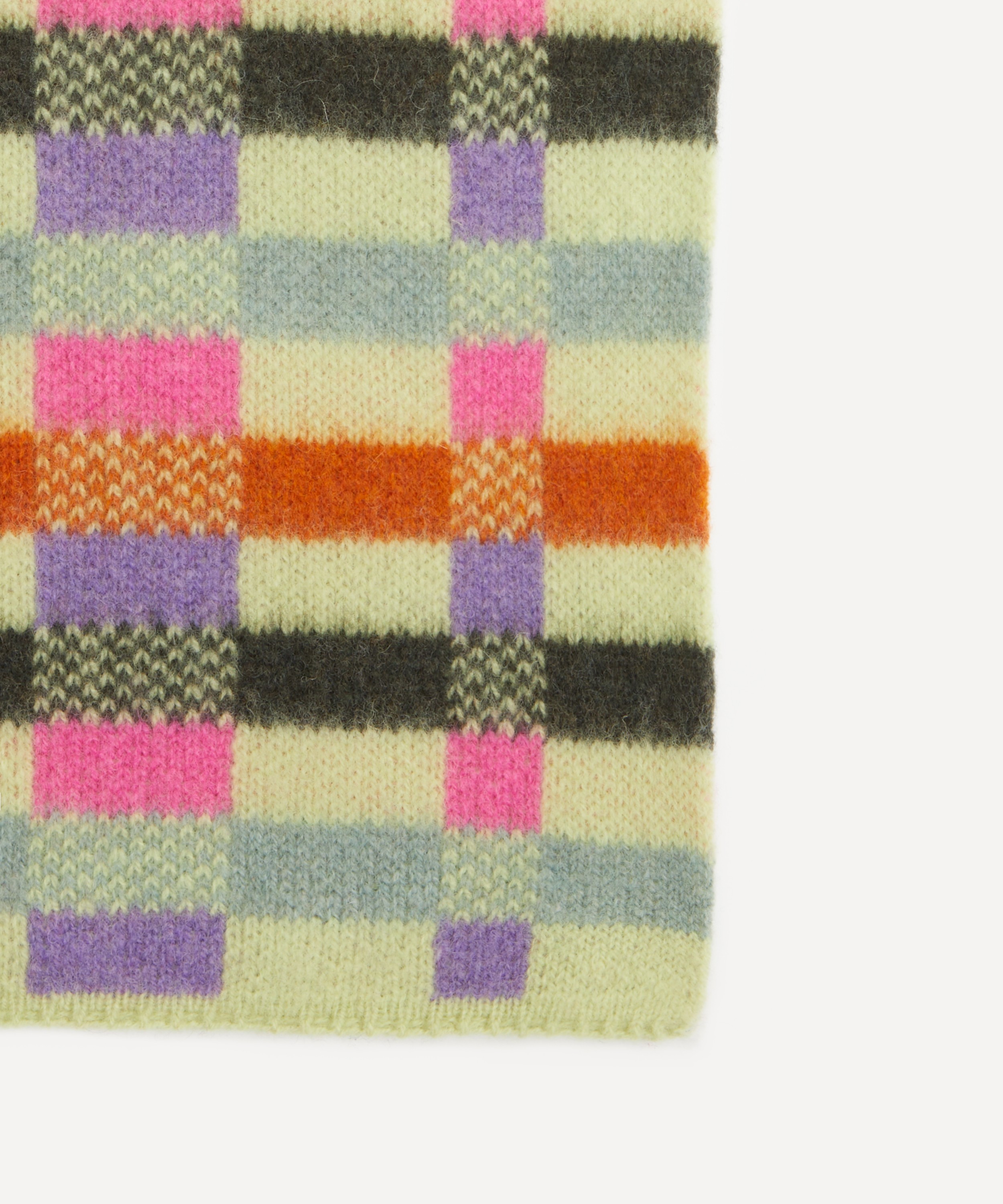 Quinton Chadwick - Brushed Wool Intarsia Scarf image number 3