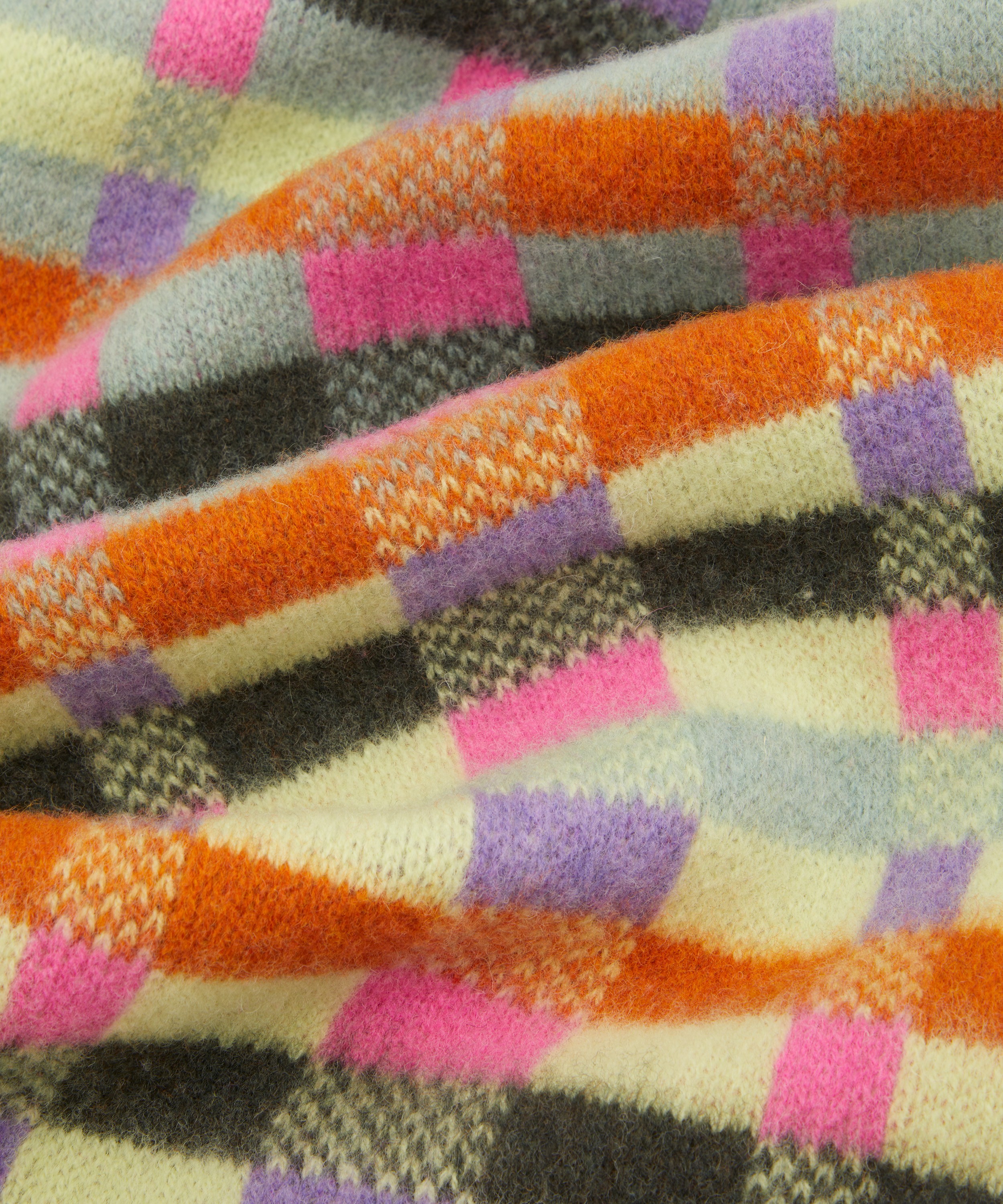 Quinton Chadwick - Brushed Wool Intarsia Scarf image number 4