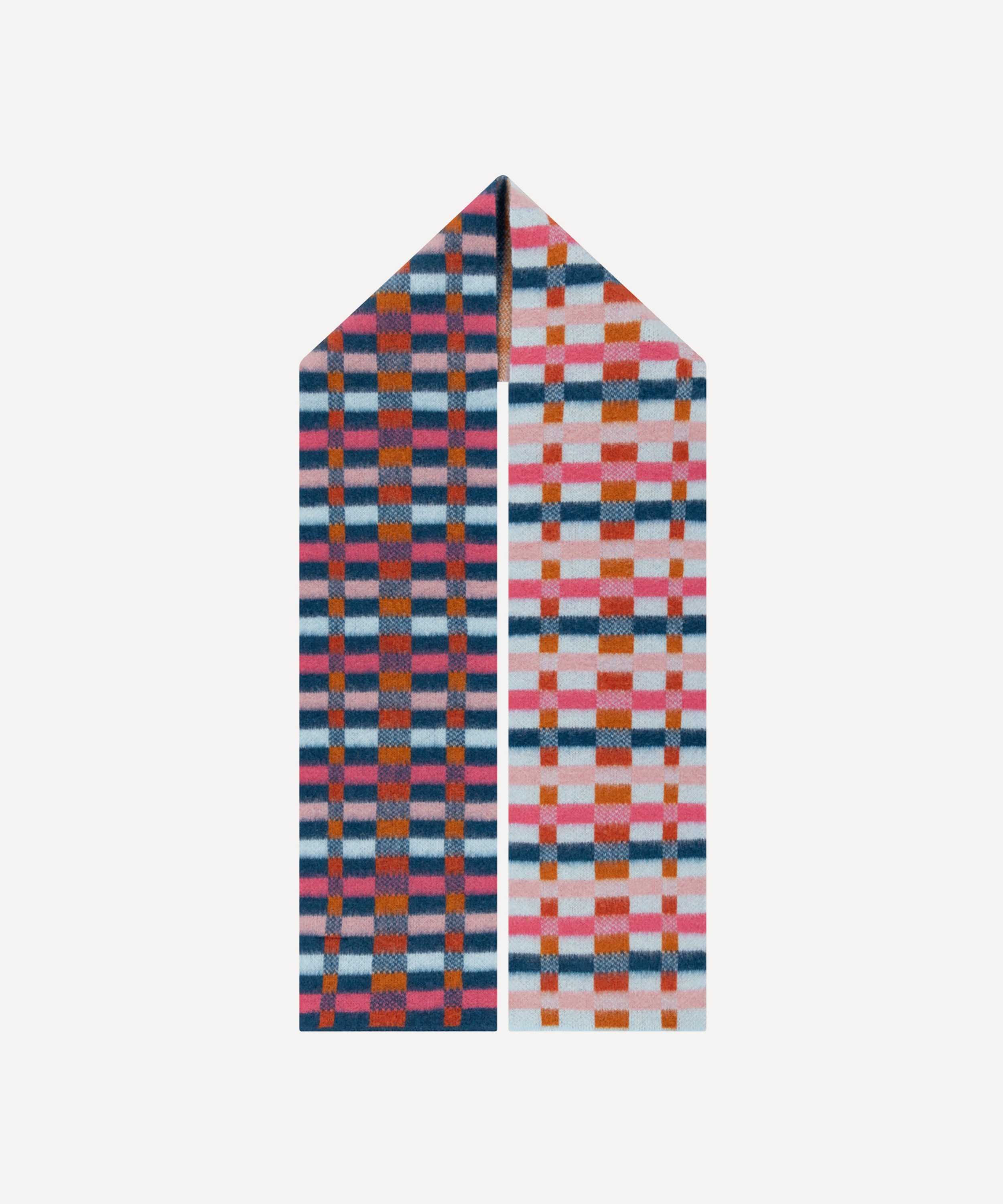 Quinton Chadwick - Brushed Wool Short Intarsia Scarf image number 1