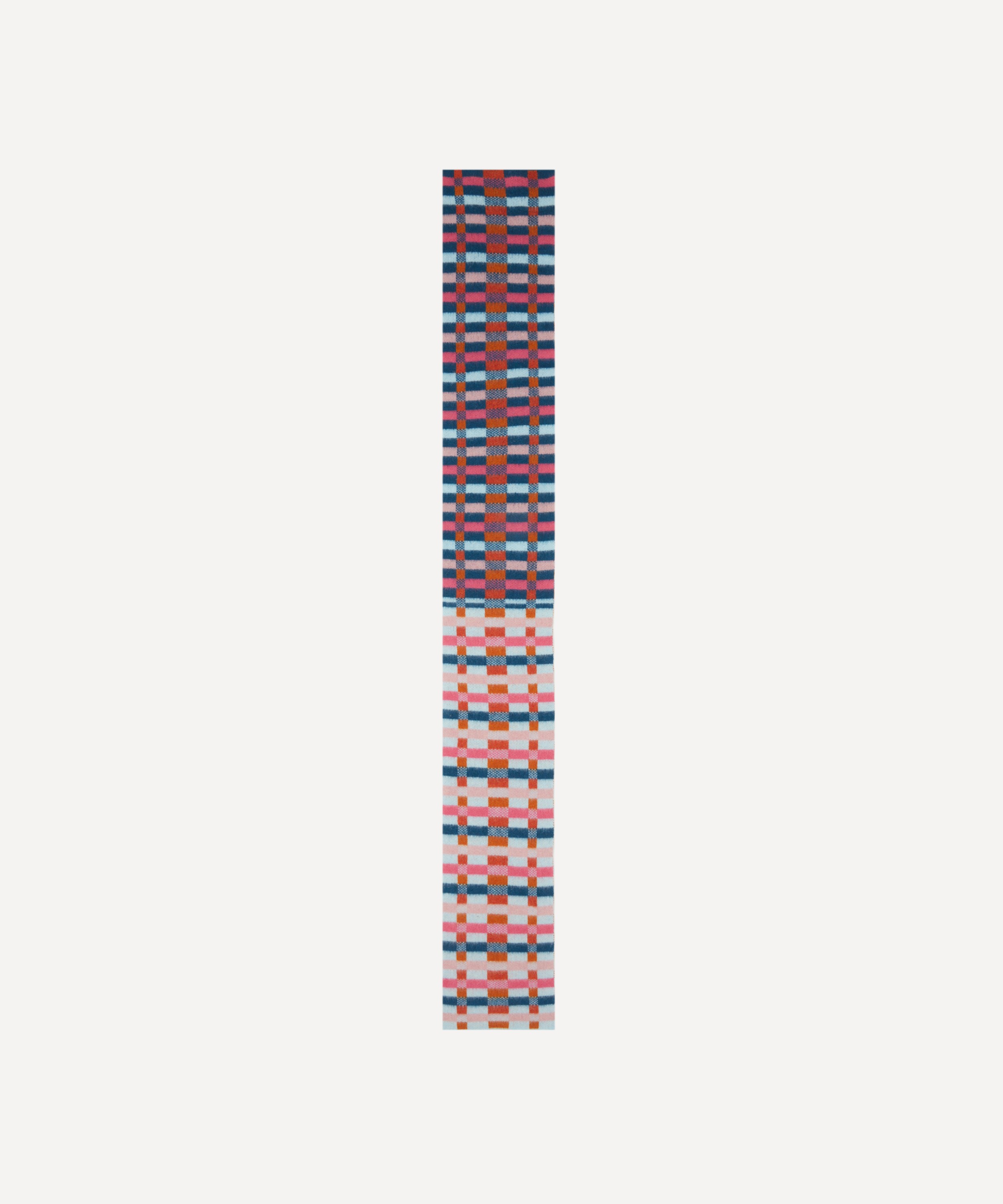 Quinton Chadwick - Brushed Wool Short Intarsia Scarf image number 1
