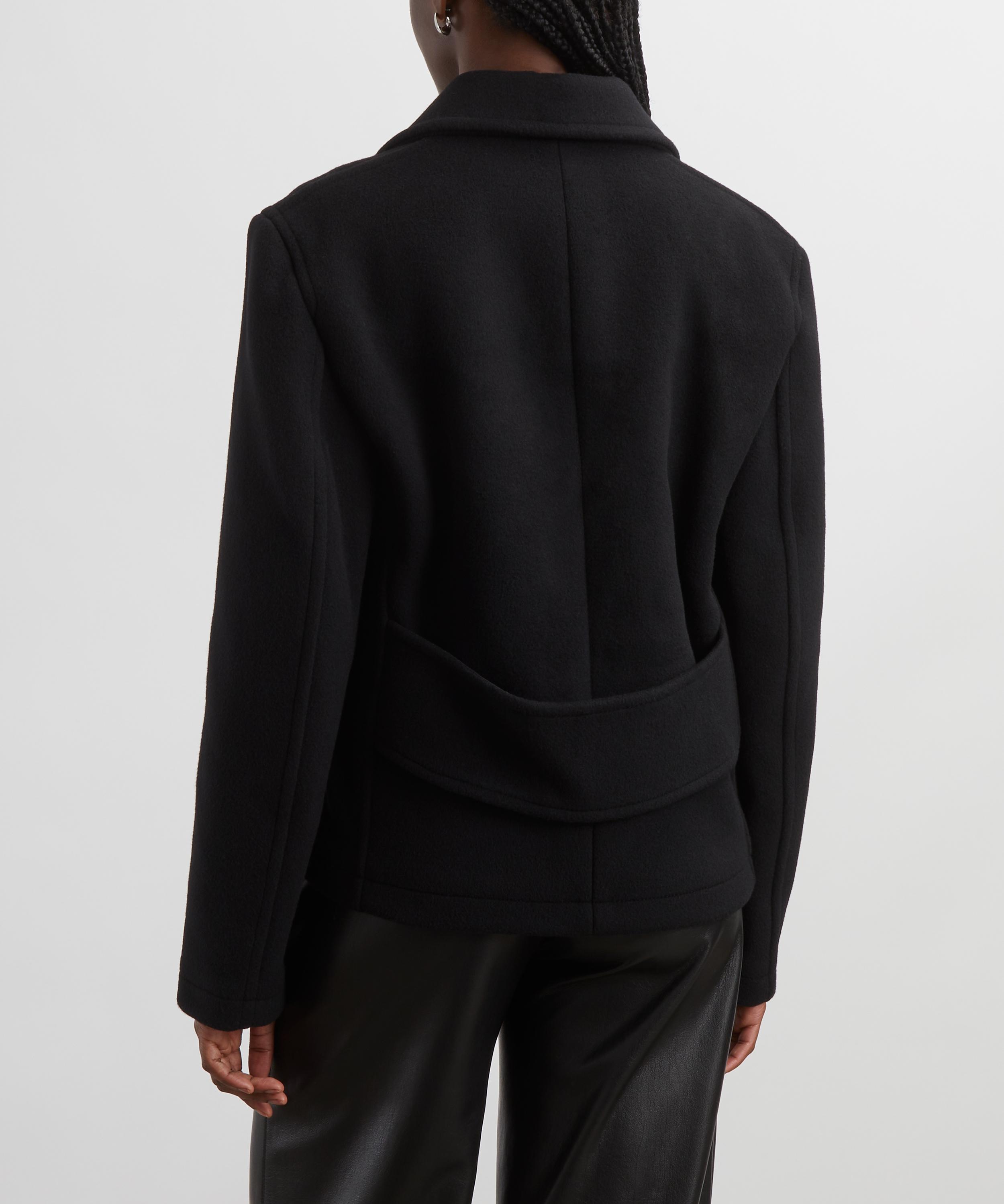 Toteme - Cropped Wool-Blend Peacoat image number 3