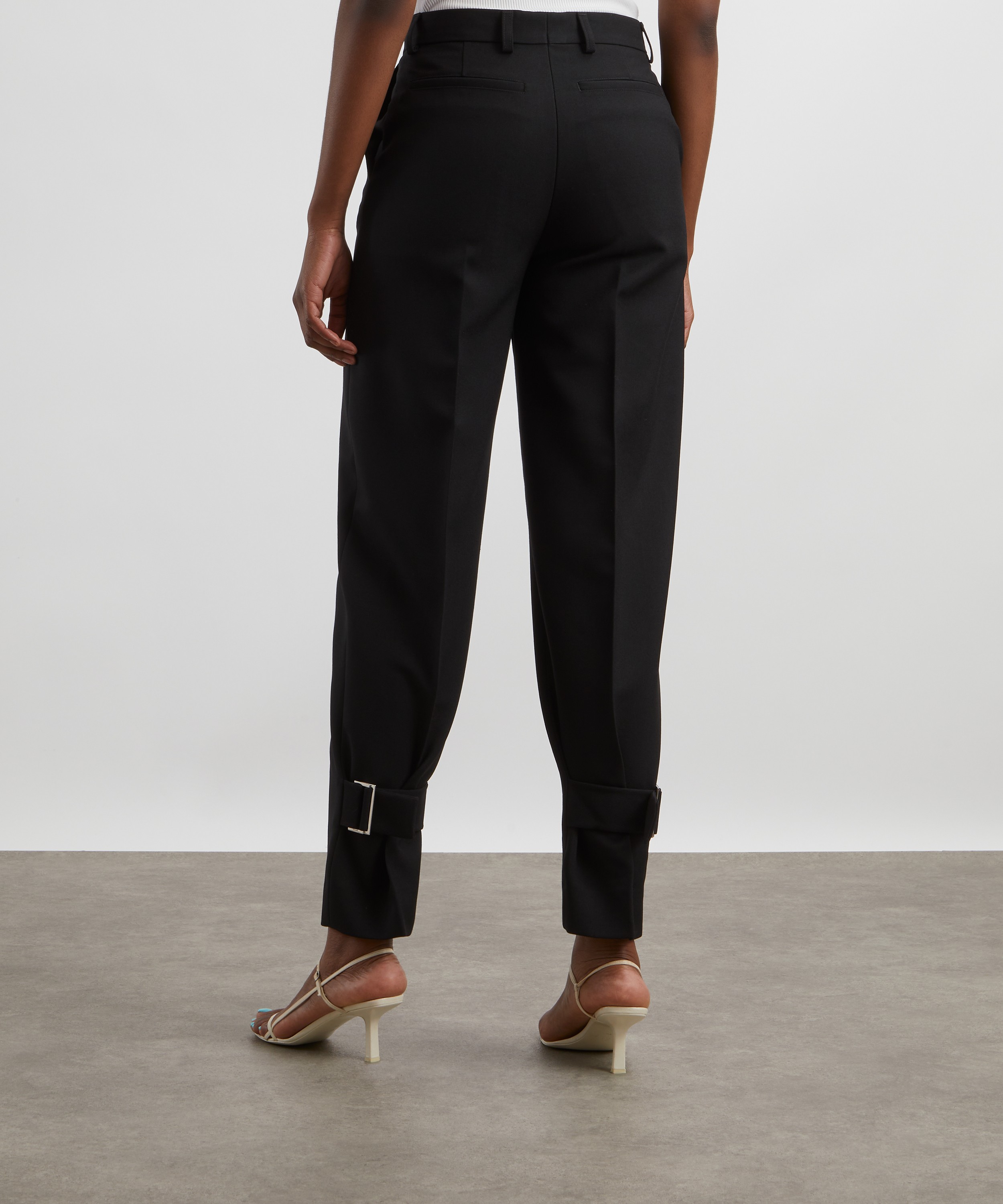 Toteme - Buckled Slouch Trousers image number 3