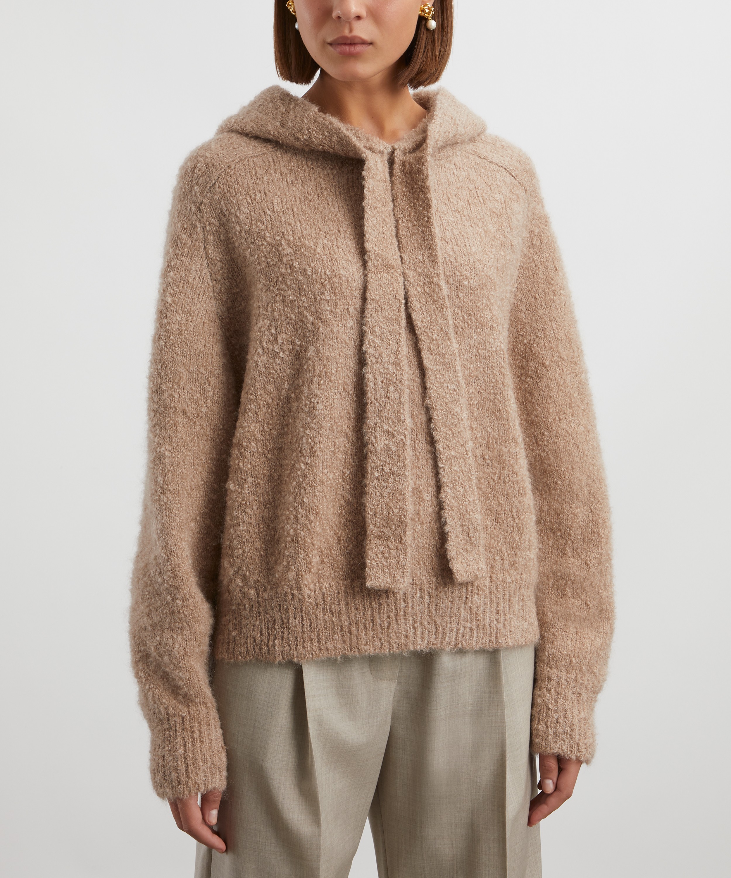 Crush Cashmere - Bob Bouclé Cashmere Hoodie image number 2