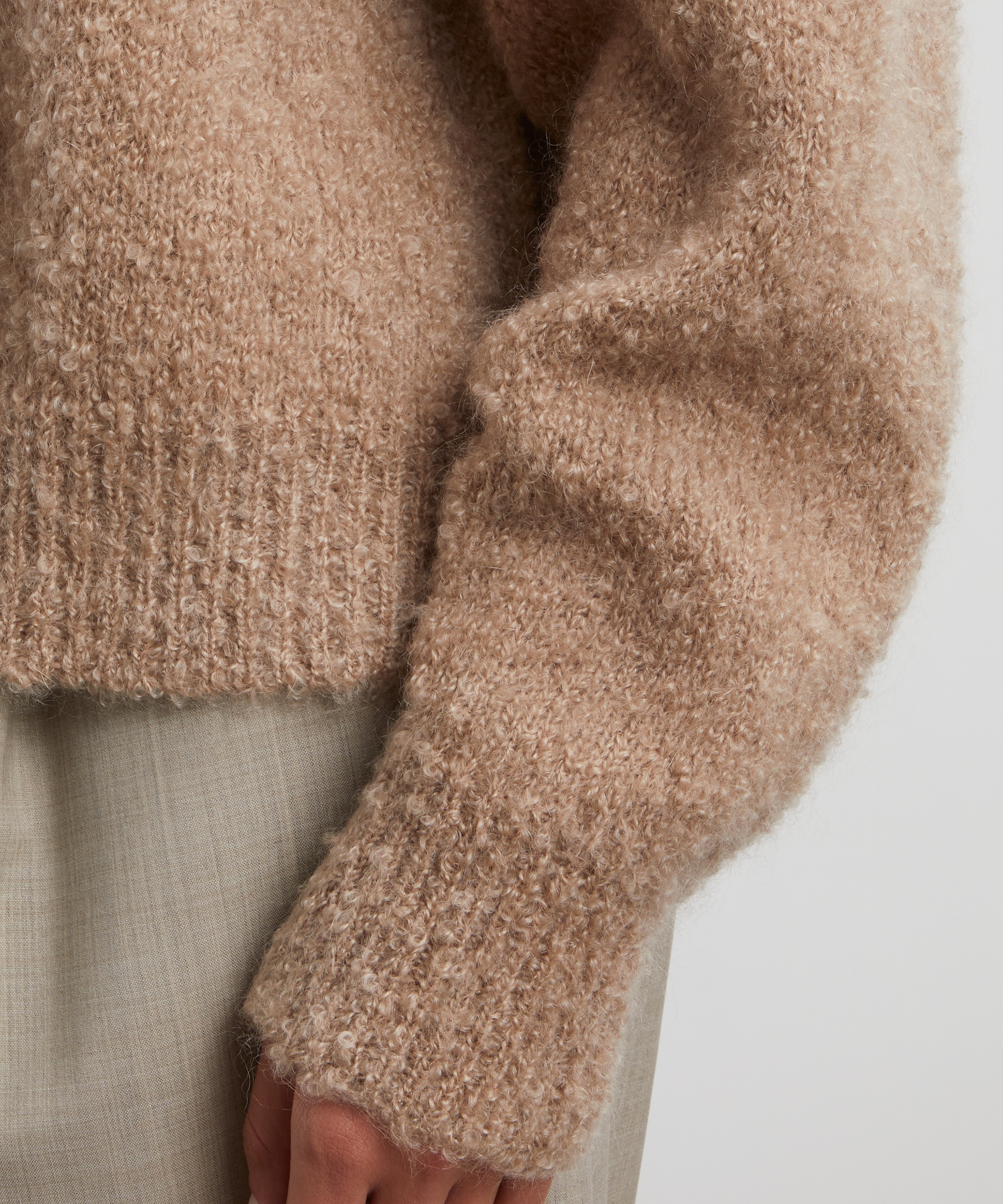 Crush Cashmere - Bob Bouclé Cashmere Hoodie image number 4