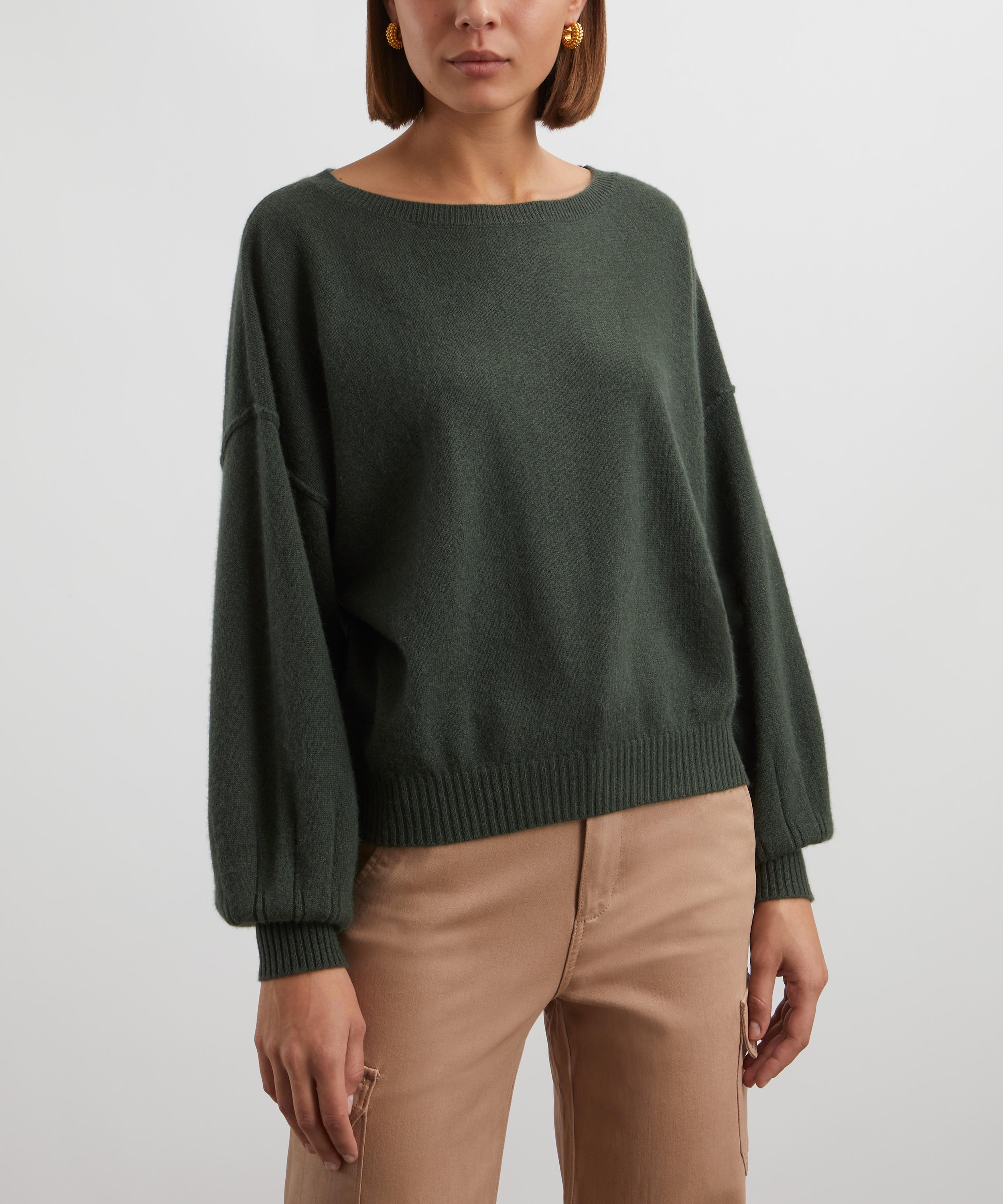 Crush Cashmere - Abby Balloon Sleeve Cashmere Jumper image number 2