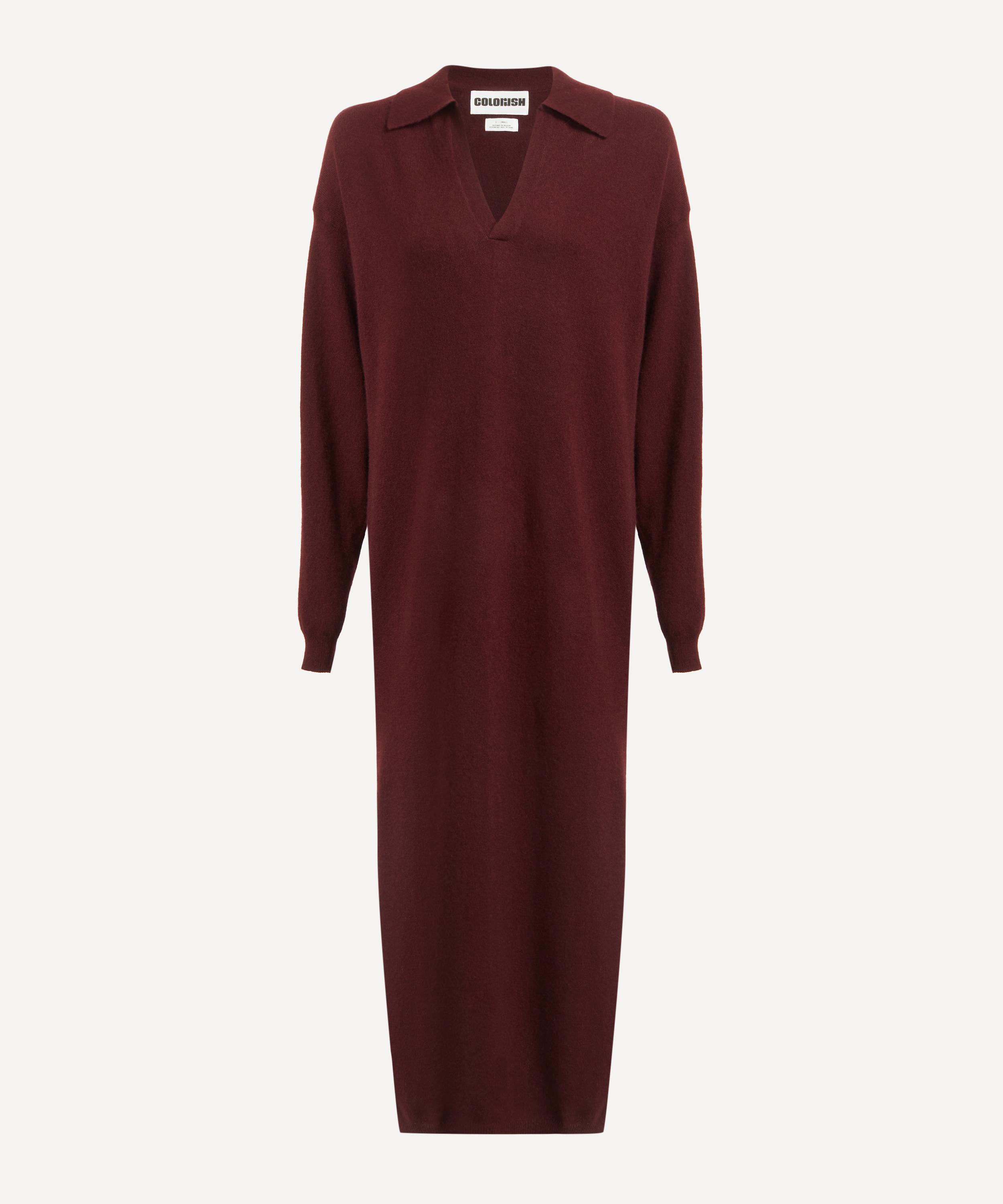 Crush Cashmere - Dylan Cashmere Polo Maxi-Dress image number 0