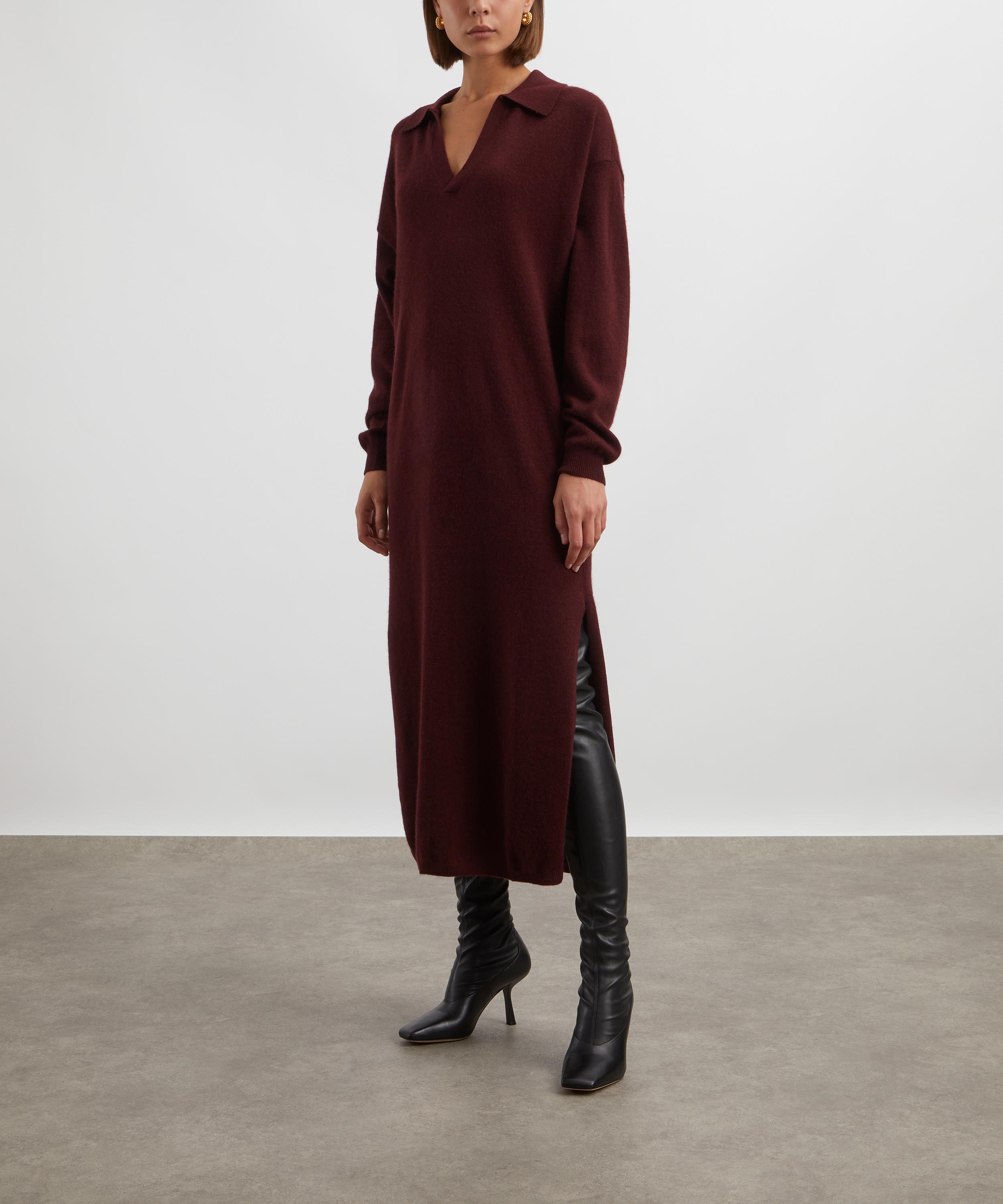 Crush Cashmere - Dylan Cashmere Polo Maxi-Dress image number 2