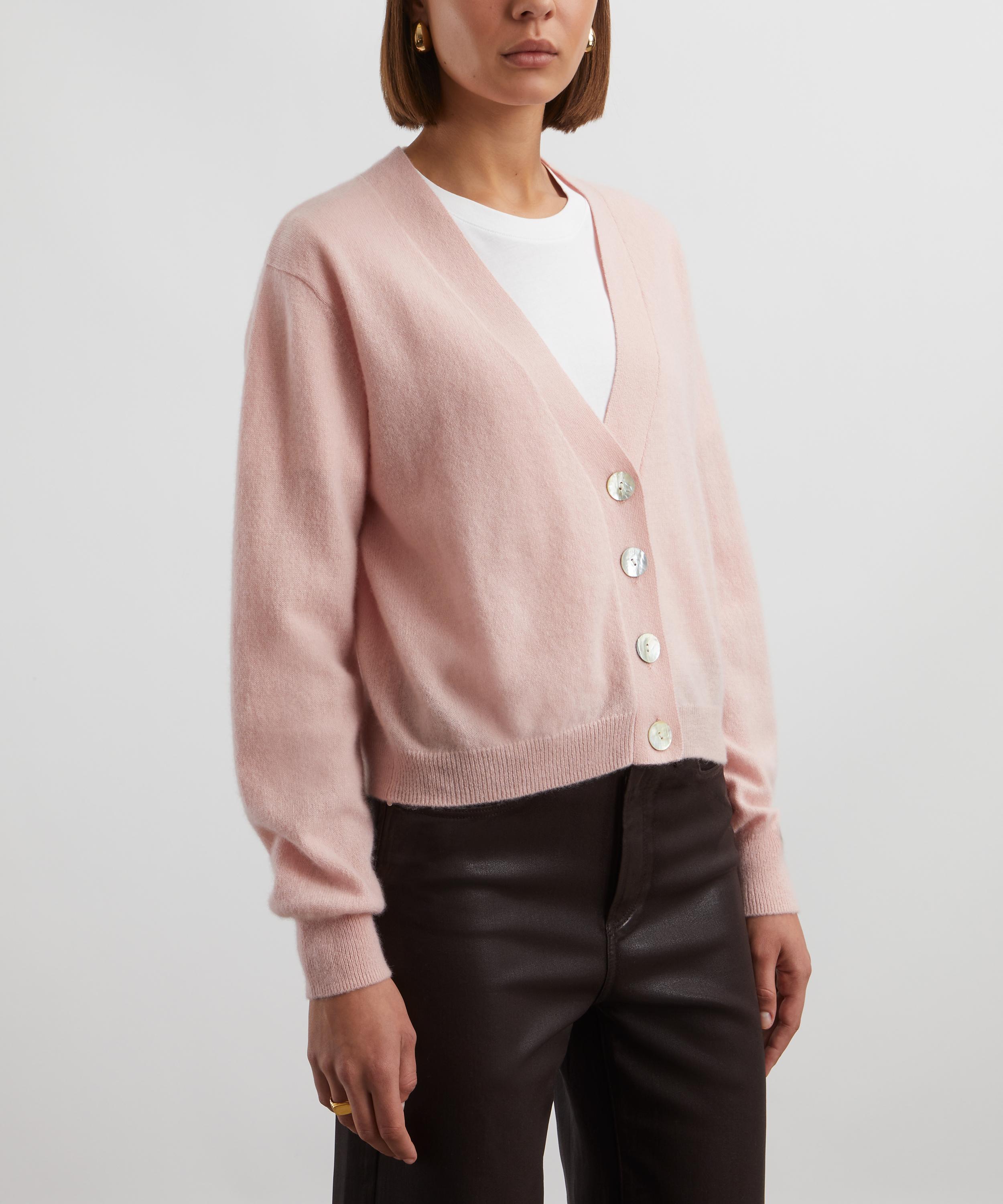 Crush Cashmere - Acai Cashmere Cardigan  image number 2