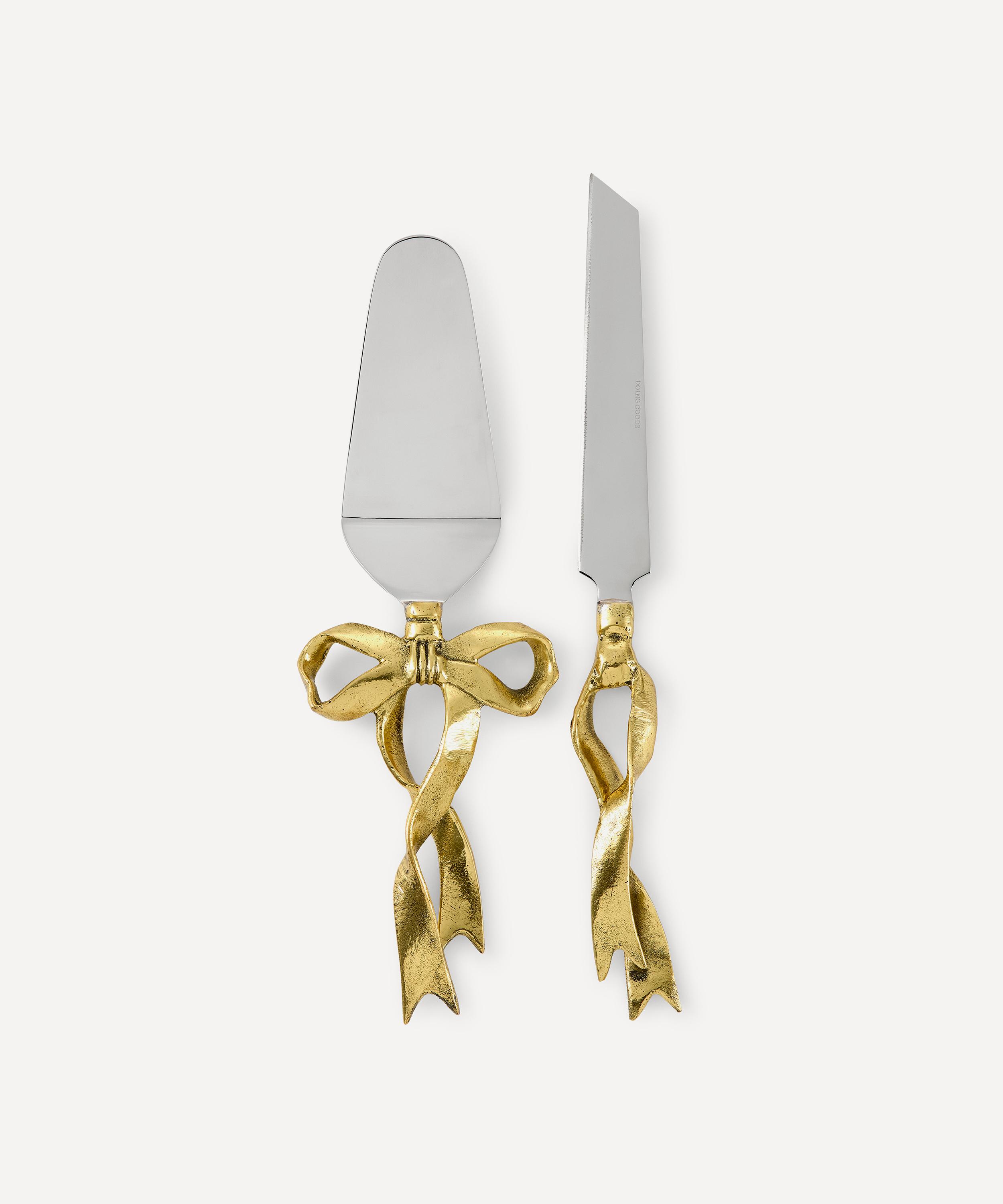 Doing Goods - Riley Ribbon Cake Knife Set of Two