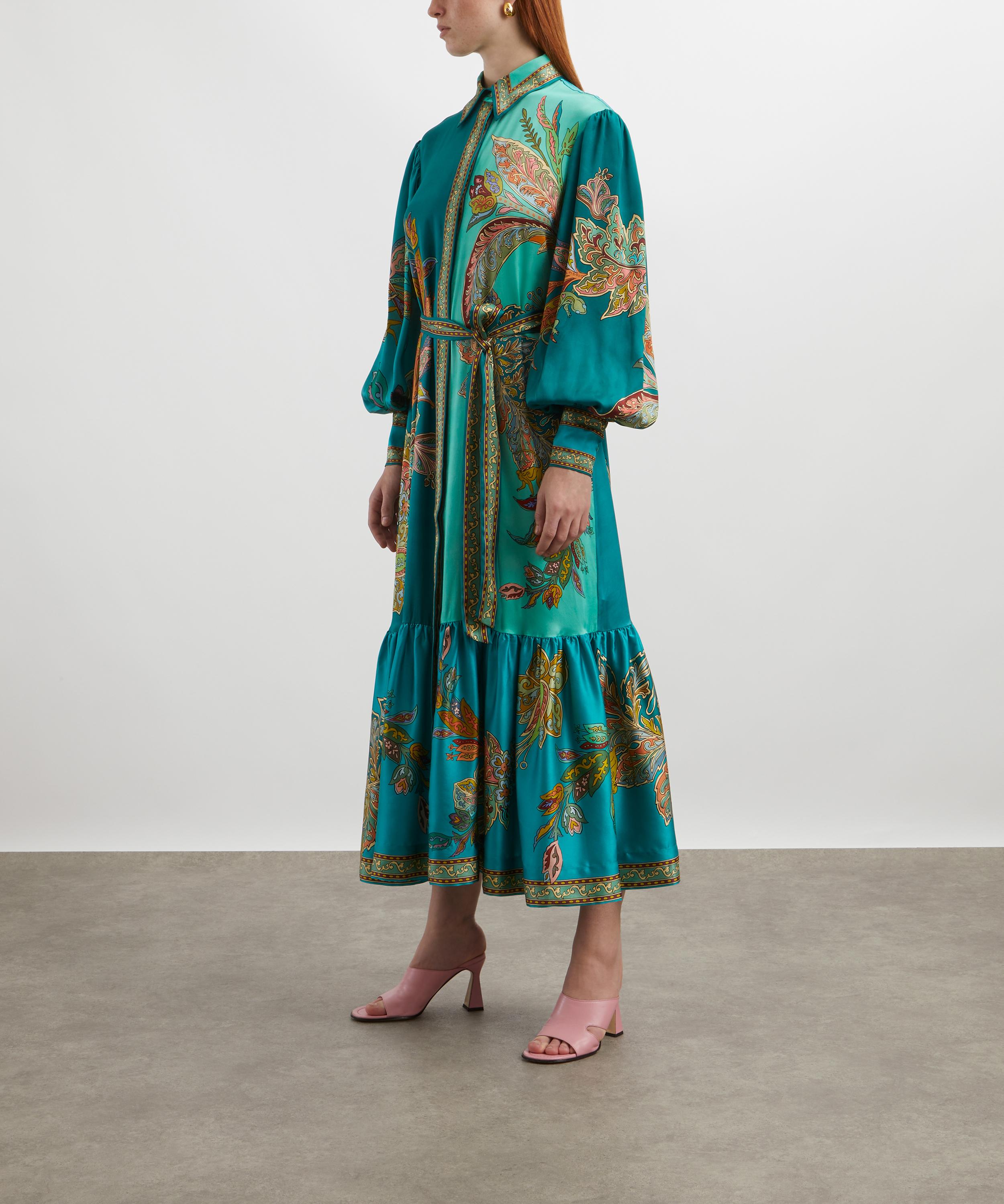 ALÉMAIS - Franca Silk-Satin Maxi Shirtdress image number 1