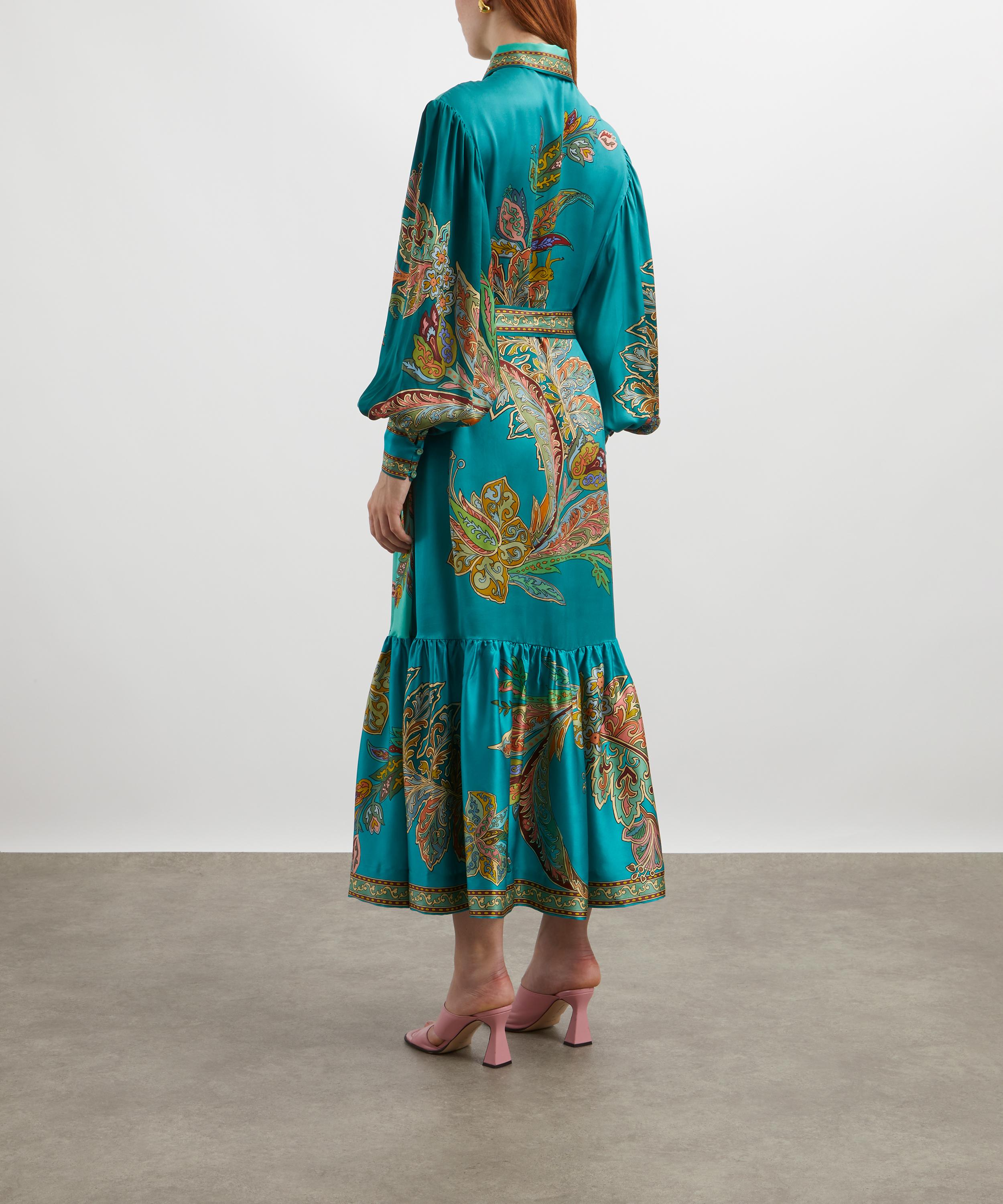 ALÉMAIS - Franca Silk-Satin Maxi Shirtdress image number 3