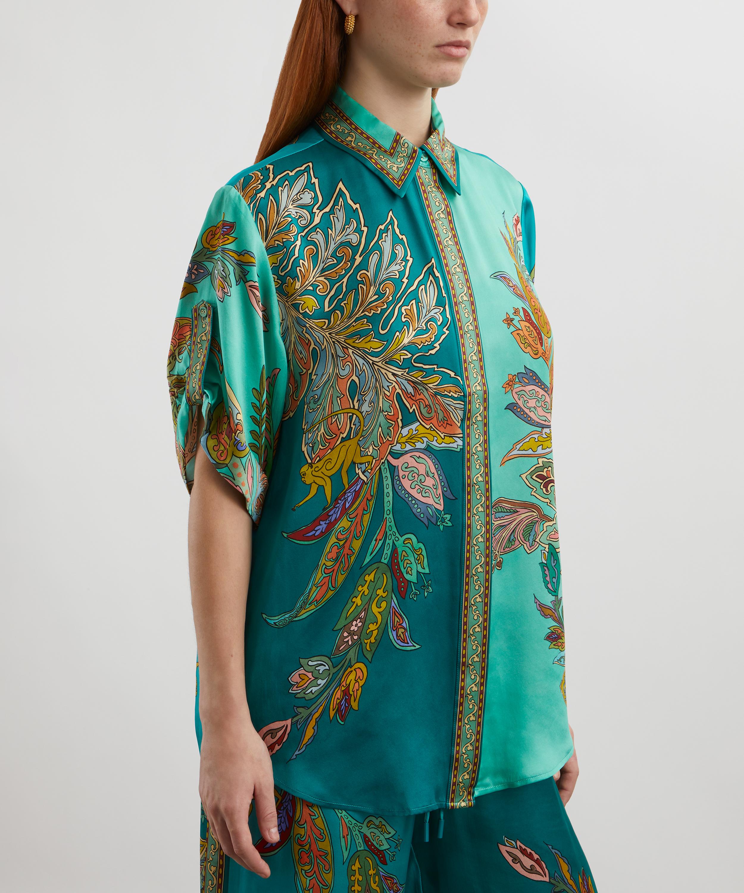 ALÉMAIS - Franca Silk-Satin Oversized Shirt image number 2