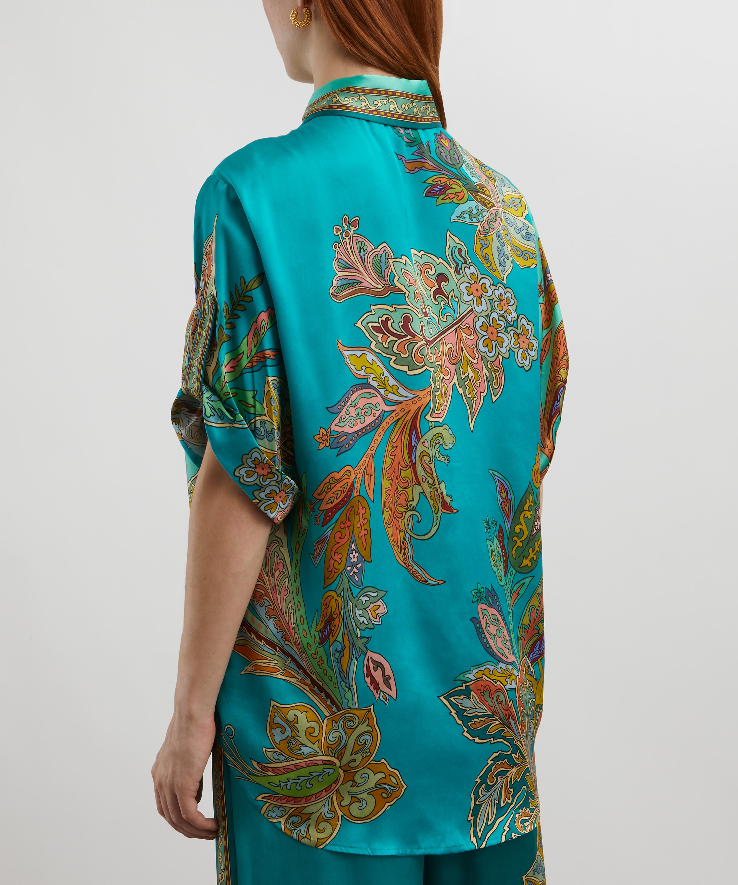 ALÉMAIS - Franca Silk-Satin Oversized Shirt image number 3