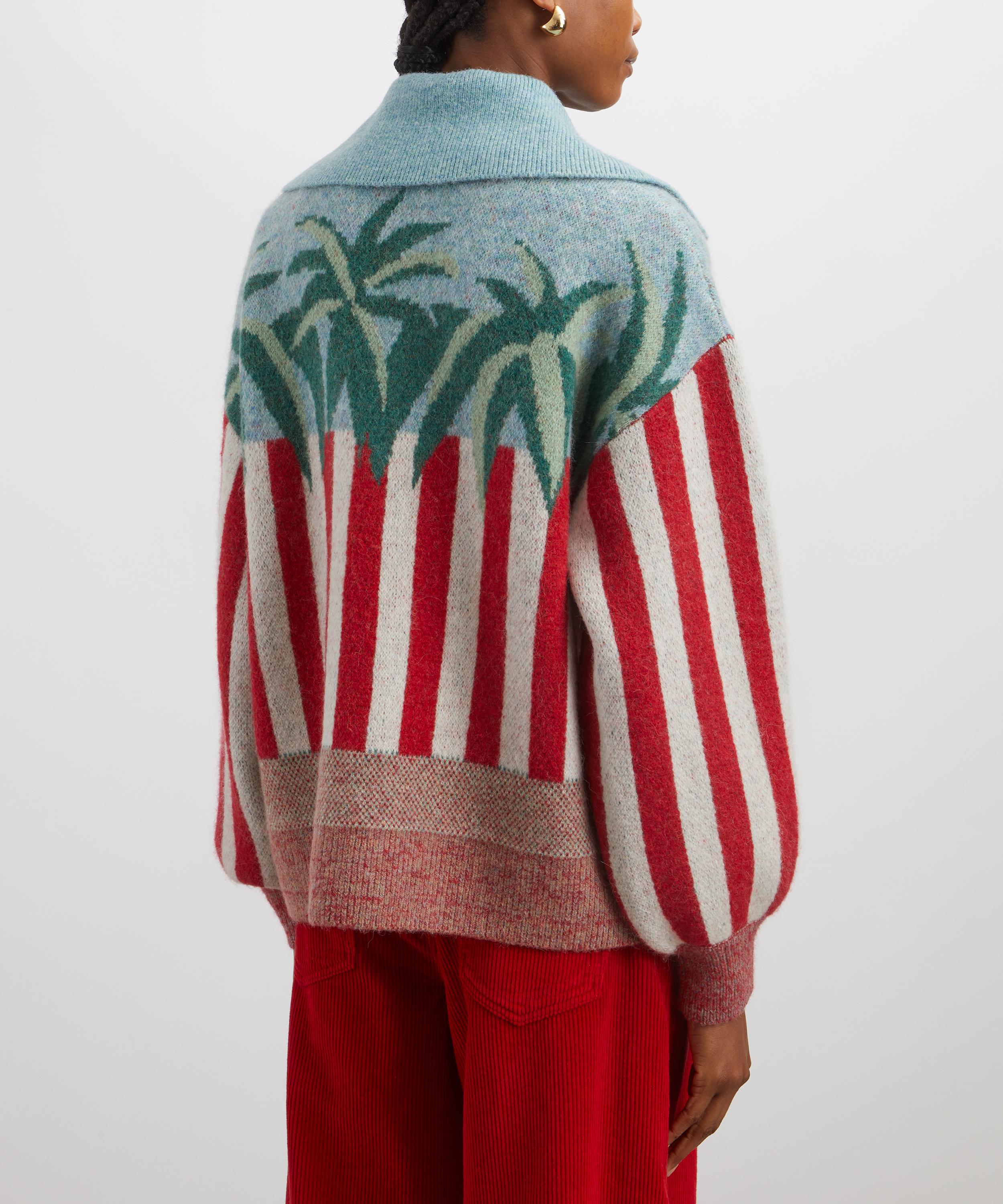 ALÉMAIS - Adam Lester Fruit Cart Appliqué Cardigan image number 3