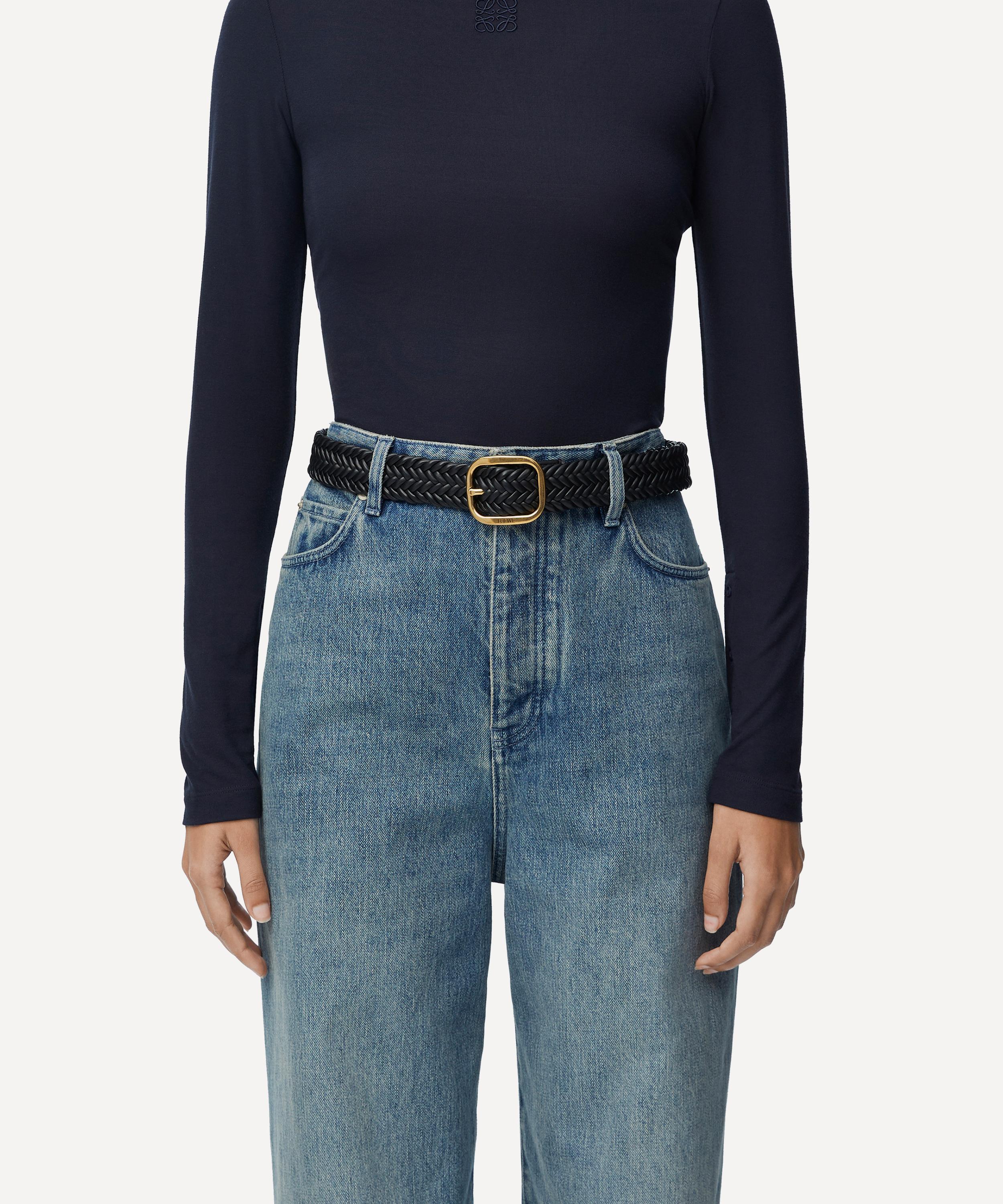 Loewe - Chunky Woven Leather Belt image number 1