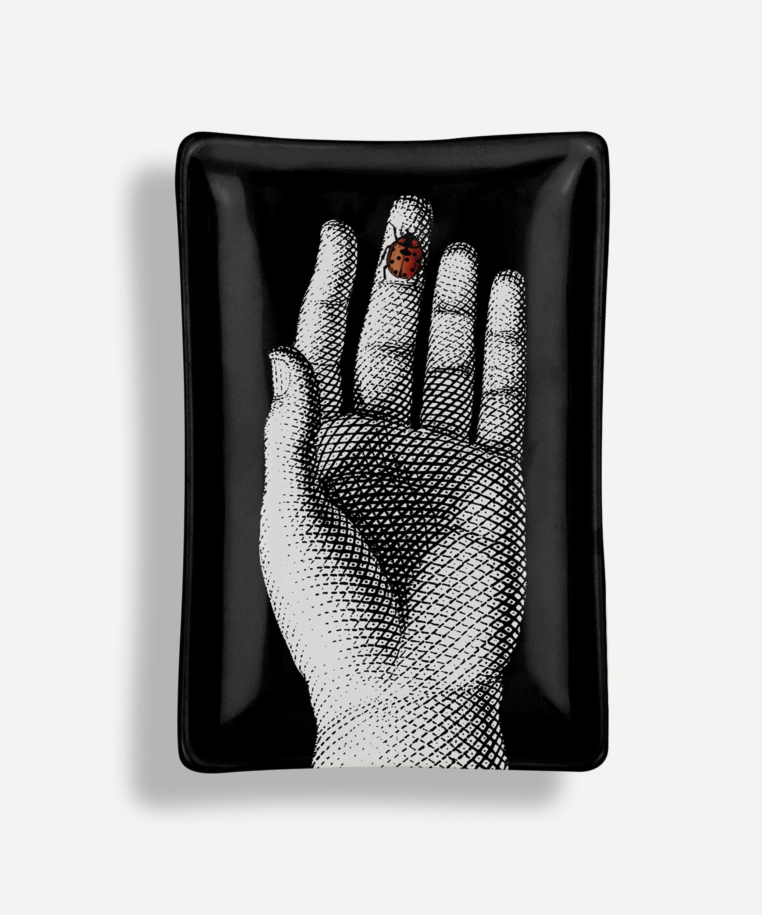 Fornasetti - Mano Con Coccinella Rectangular Ashtray image number 0