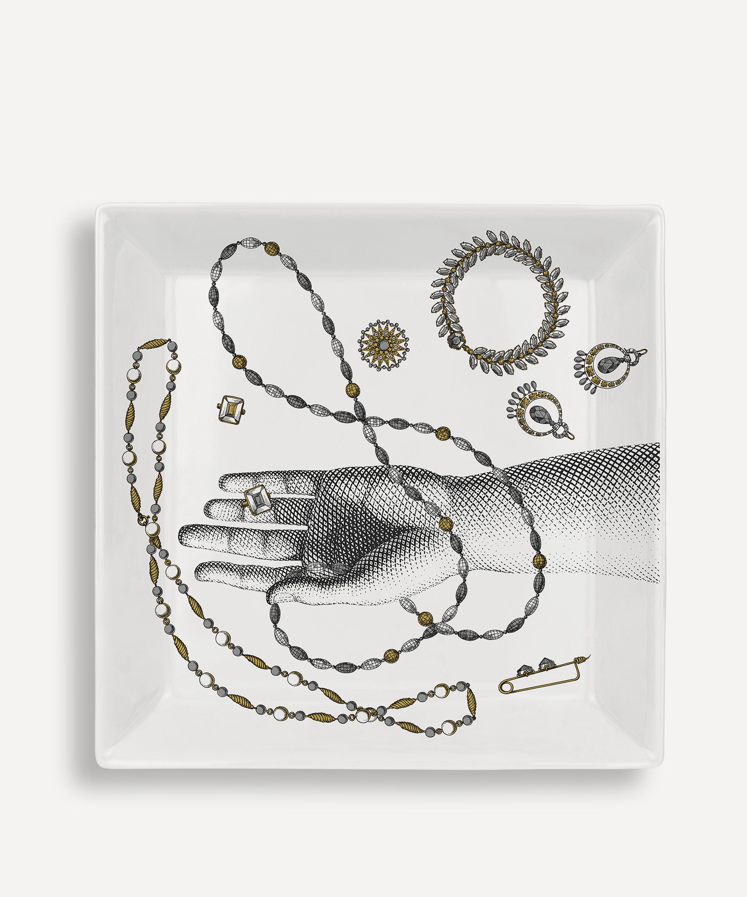 Fornasetti - Mano e Gioielli Square Tray image number 0