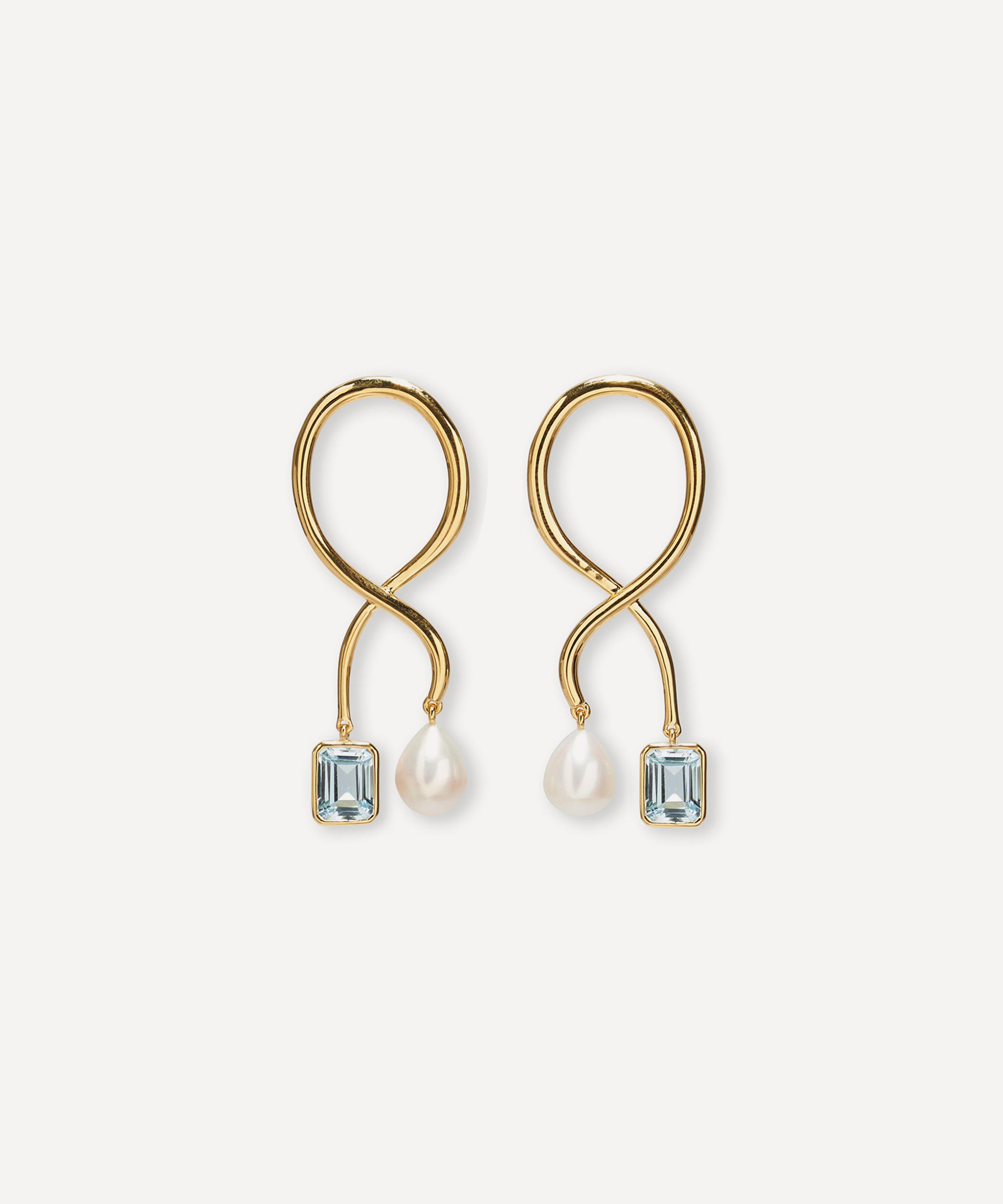 Lizzie Fortunato - Gold-Plated Etienne Drop Earrings image number 0