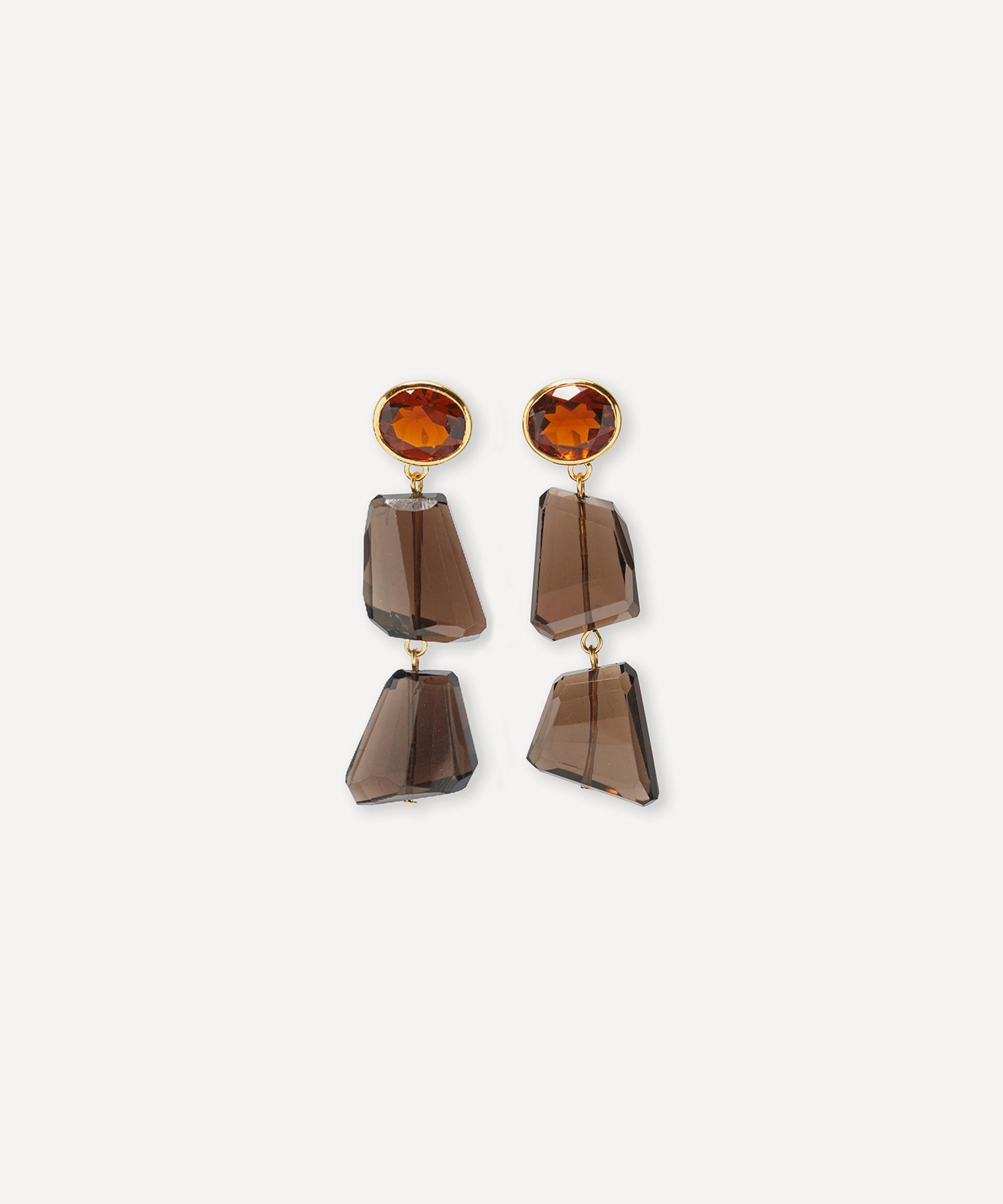 Lizzie Fortunato - Gold-Plated Shadow Drop Earrings image number 0