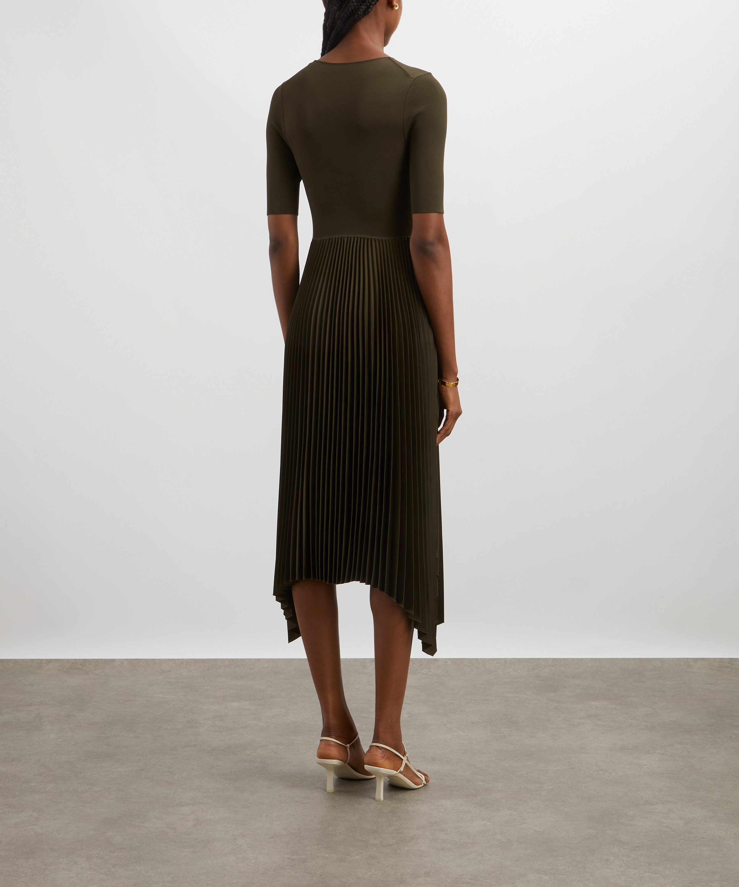 Joseph - Darno Plissé Midi Dress image number 3