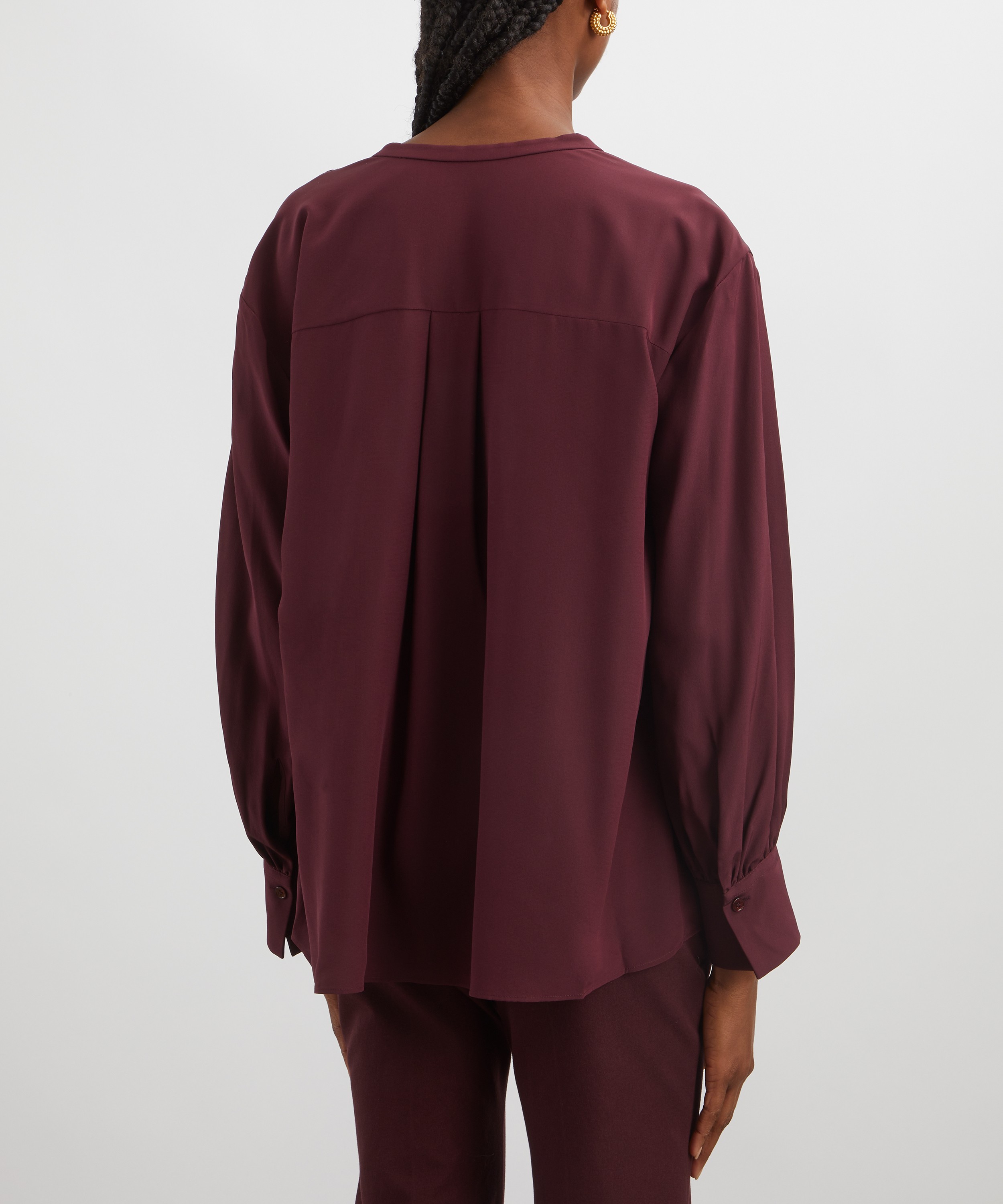 Joseph - Silk Crepe de Chine Blondel Blouse image number 3