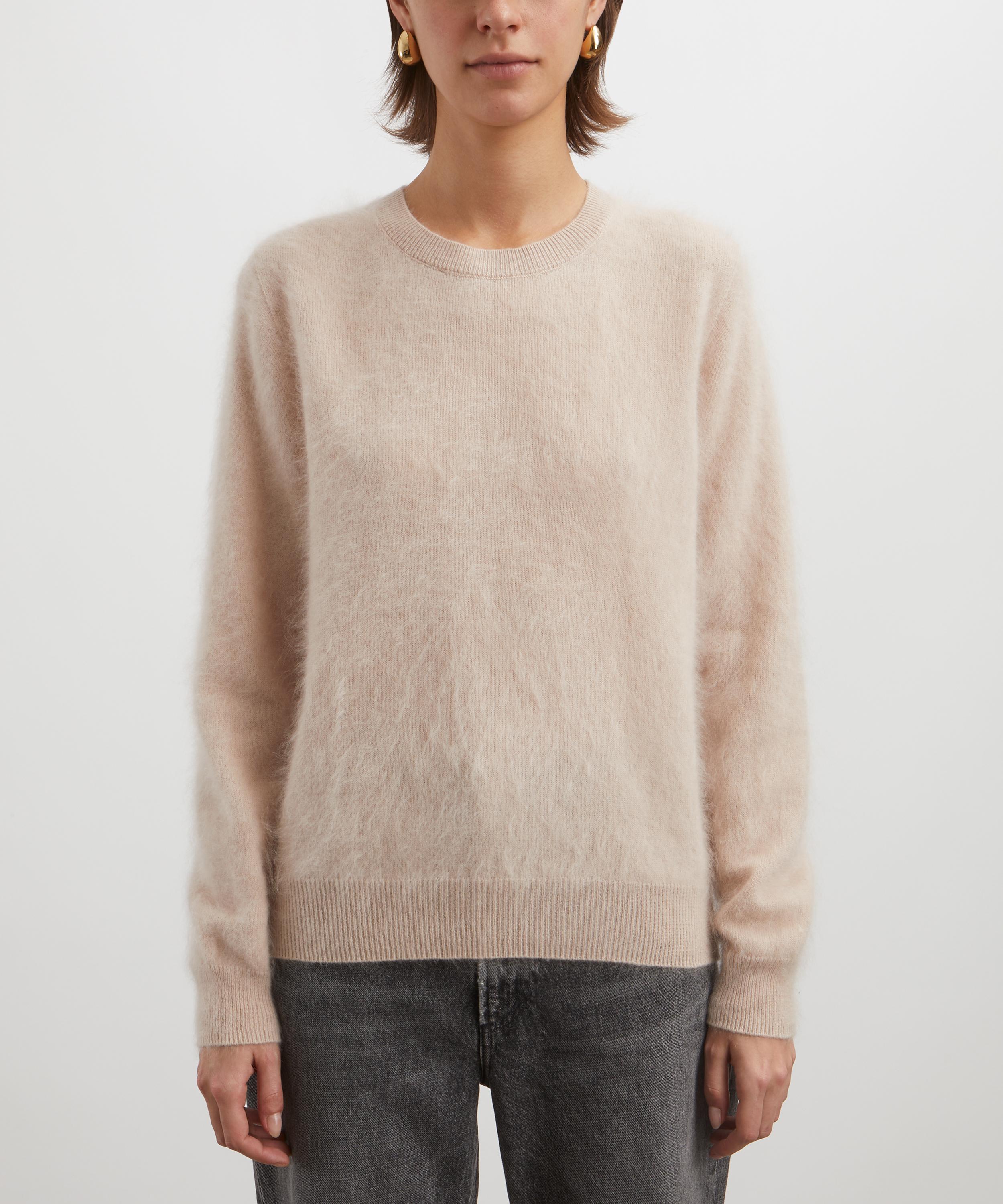 Jumper 1234 - Brushed Crew Cashmere Jumper image number 2