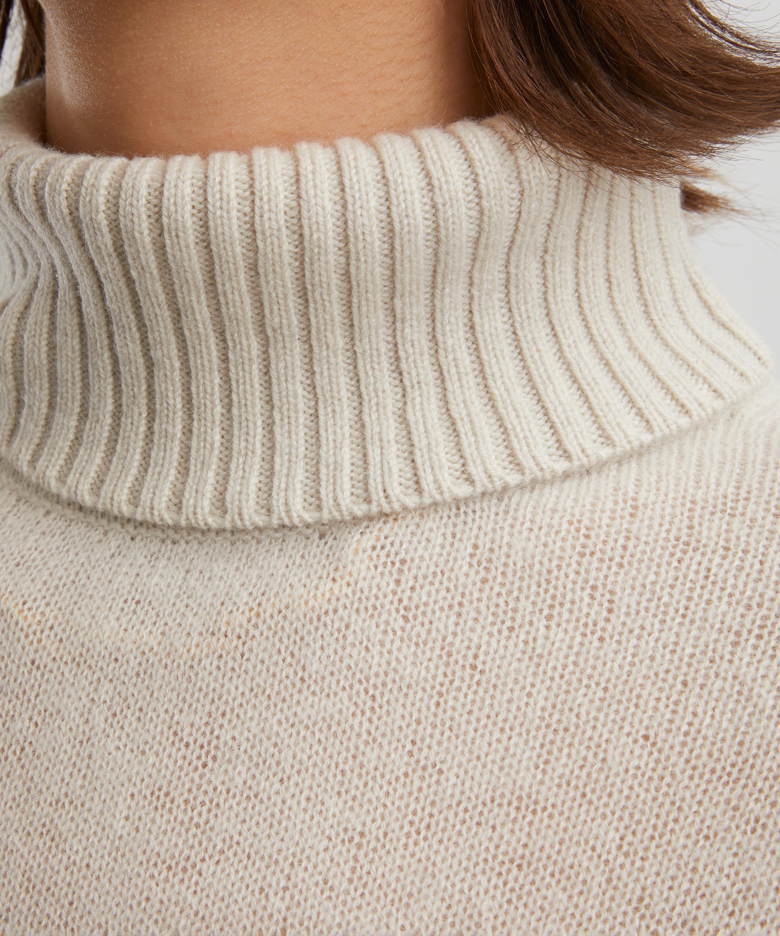 Jumper 1234 - Invert Stripe Roll Collar Cashmere-Wool Jumper image number 4