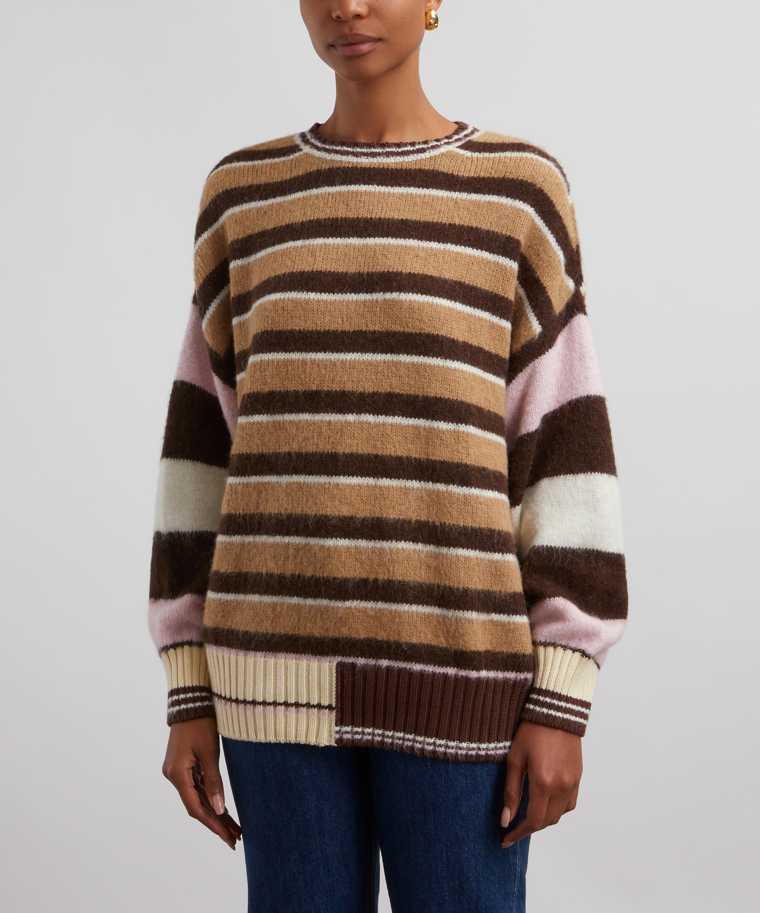 Stine Goya - Long Sleeve Multi Stripes Crew-Neck Jumper image number 2