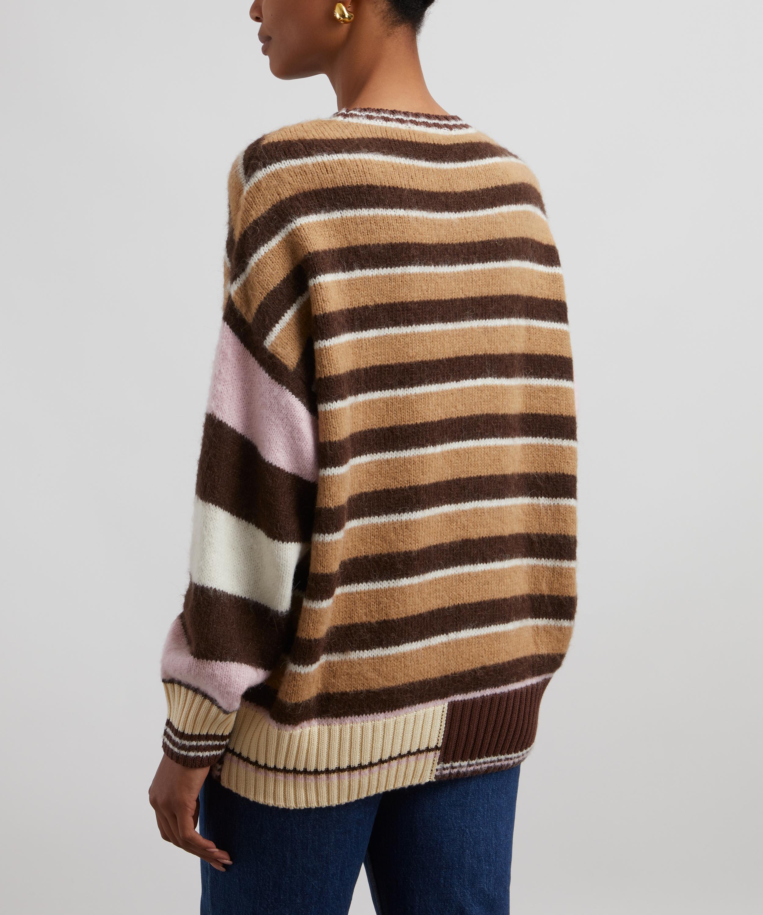 Stine Goya - Long Sleeve Multi Stripes Crew-Neck Jumper image number 3