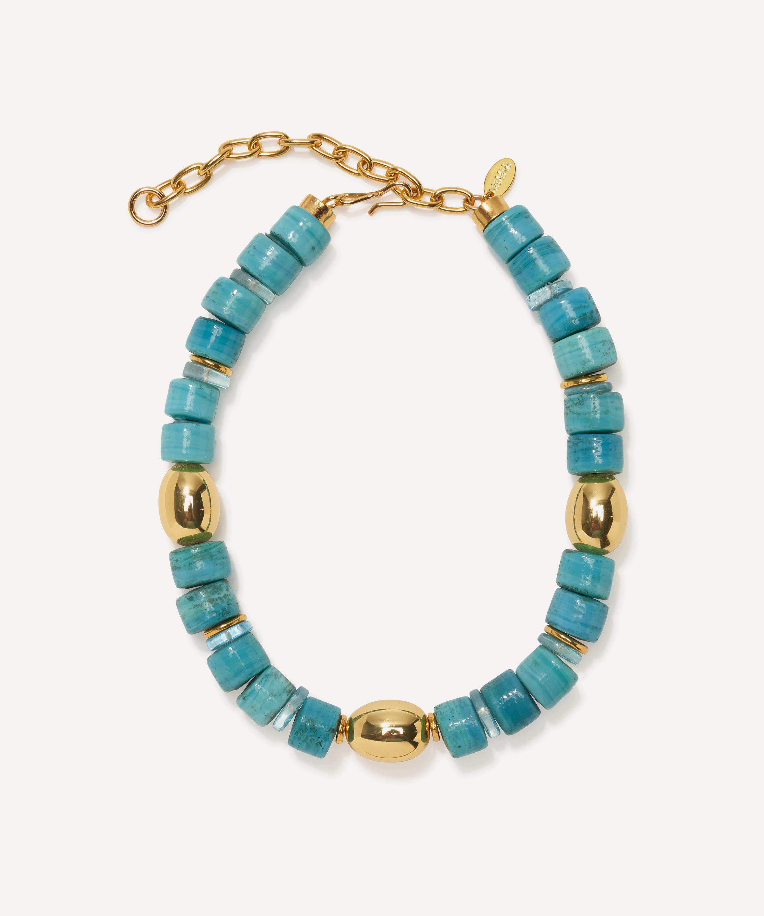 Lizzie Fortunato - Gold-Plated Varuna Collar Bead Necklace image number 0