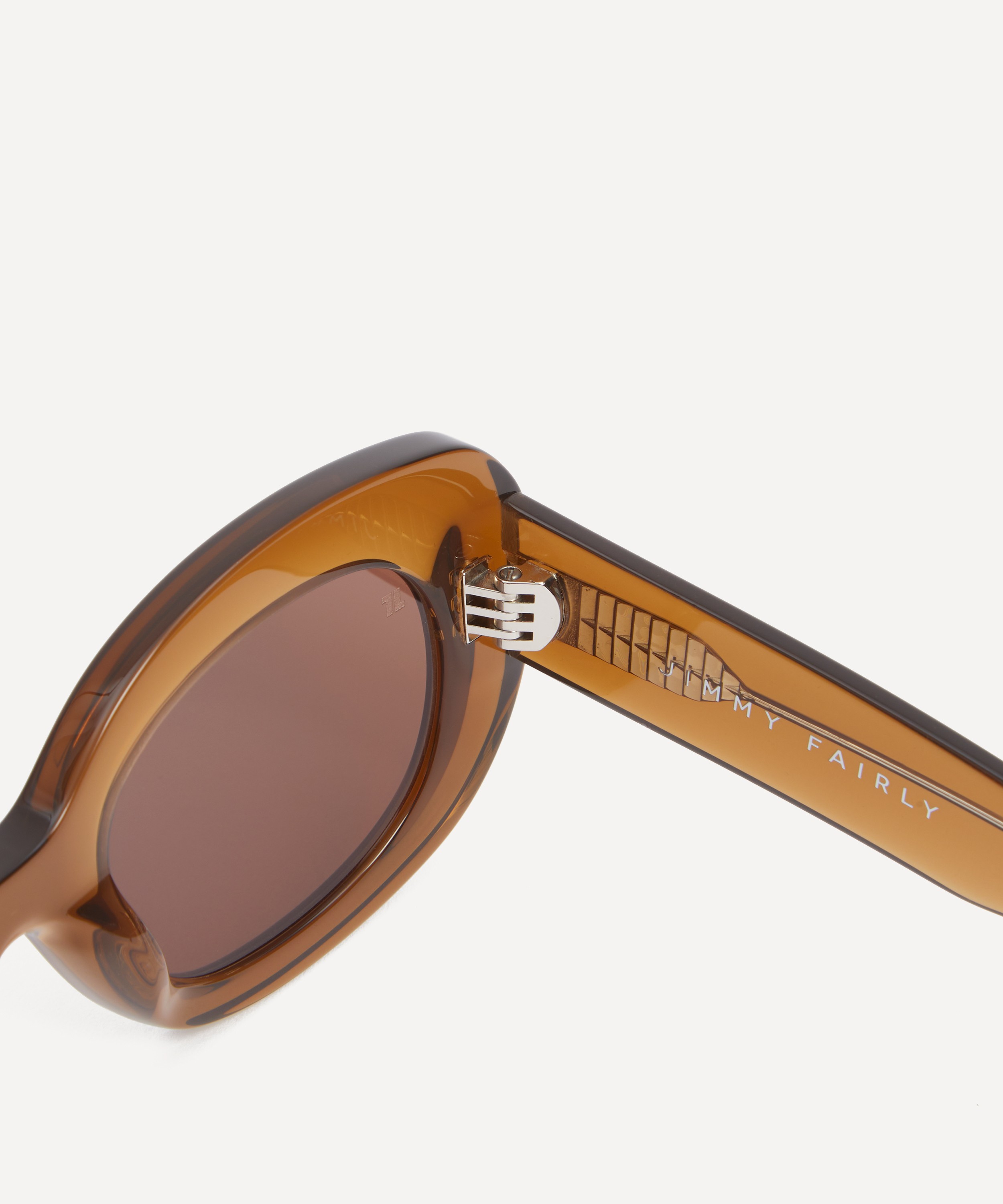 Jimmy Fairly - Cinnamon Oval Sunglasses image number 2